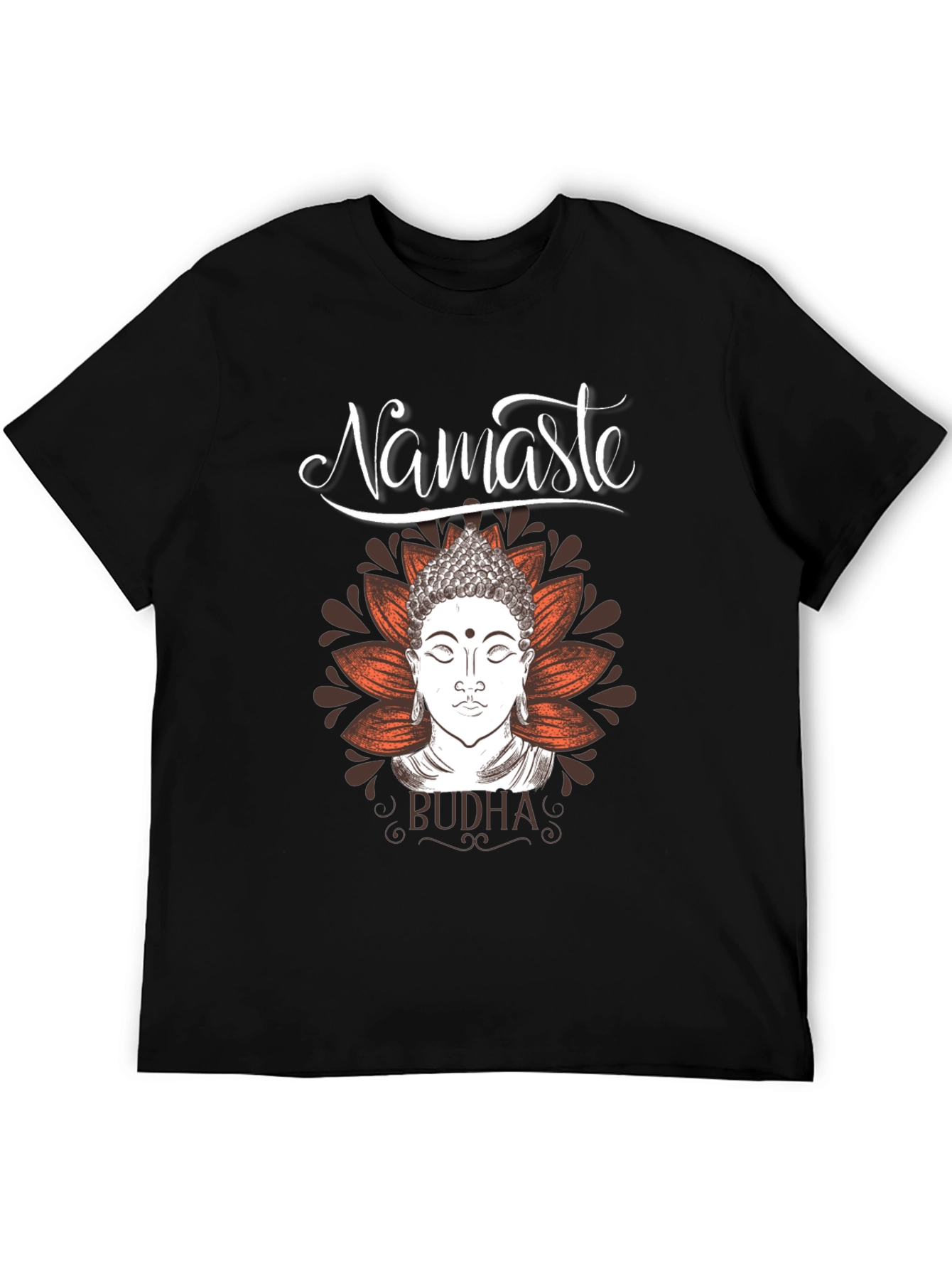 Namaste Buddha Graphic Tee - Meditative Comfort