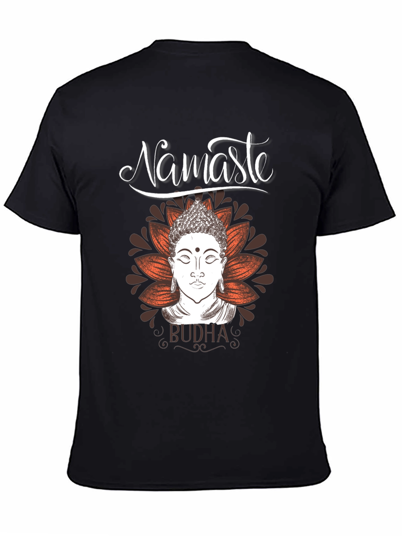 Namaste Buddha Graphic Tee - Meditative Comfort