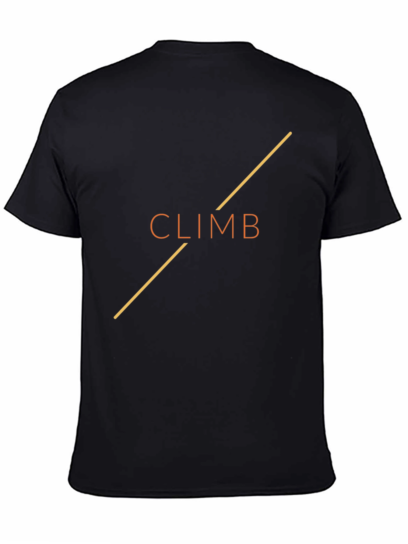 Climb Graphic Tee - Black Cotton T-Shirt