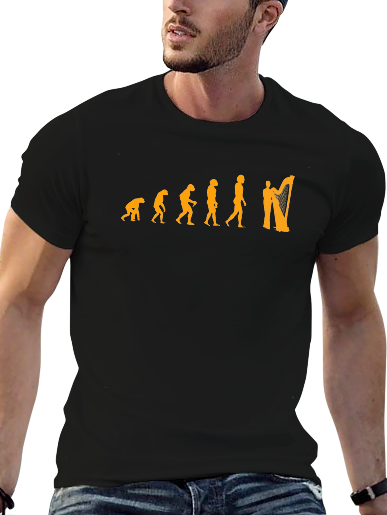 Harp Evolution T-Shirt - Music Lovers Tee