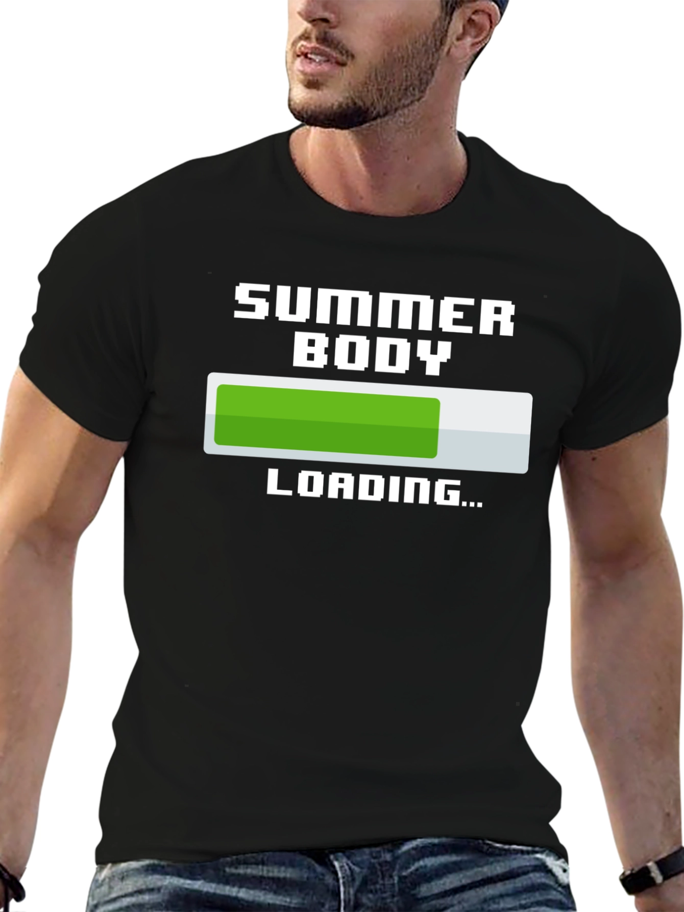 Summer Body Loading Funny Mens T-Shirt