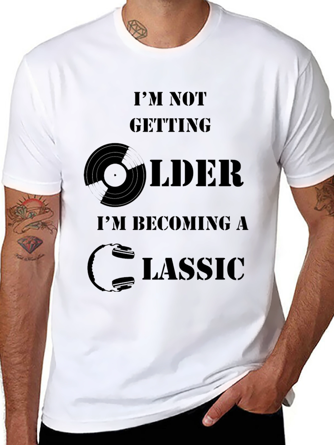 Classic Vinyl Record Graphic T-Shirt