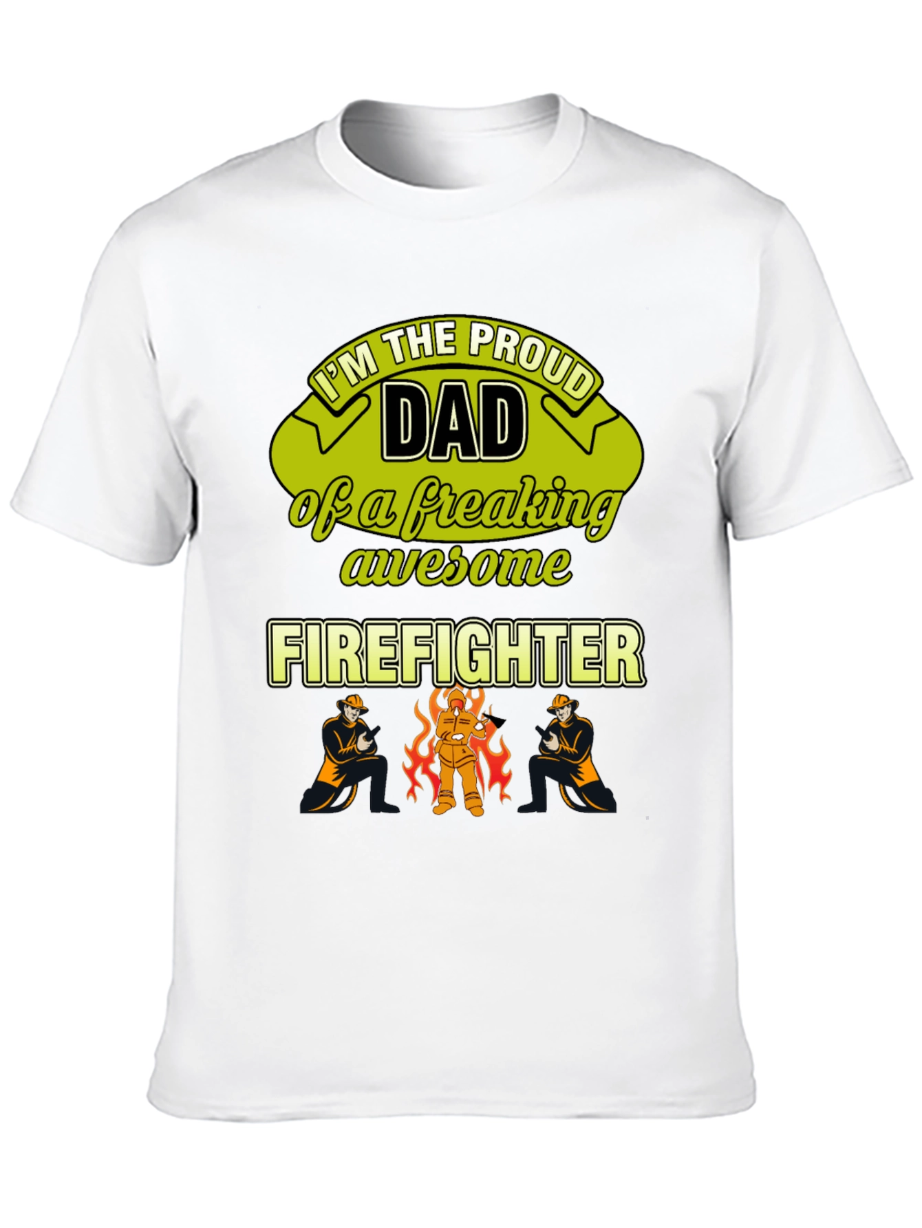 Proud Firefighter Dad T-Shirt