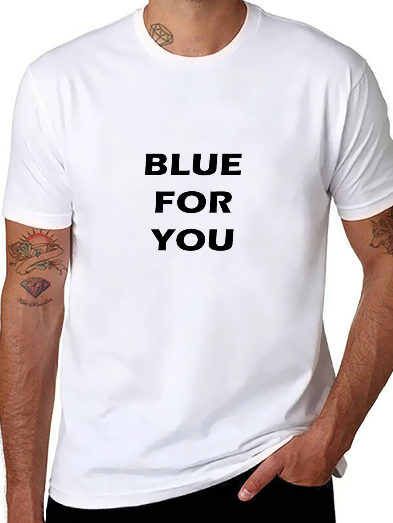 Black Blue For You Graphic Tee