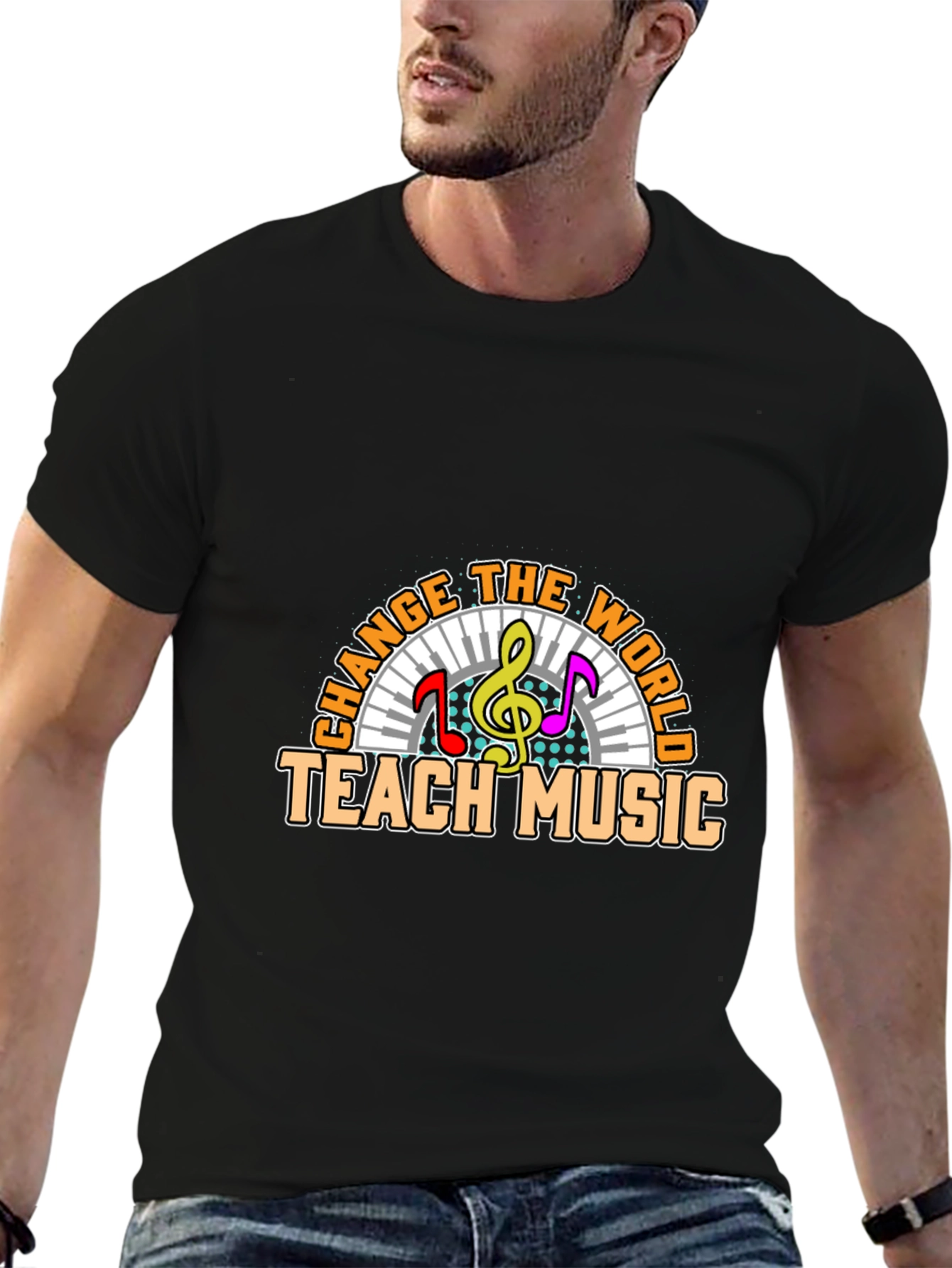 Change the World Teach Music Graphic Tee
