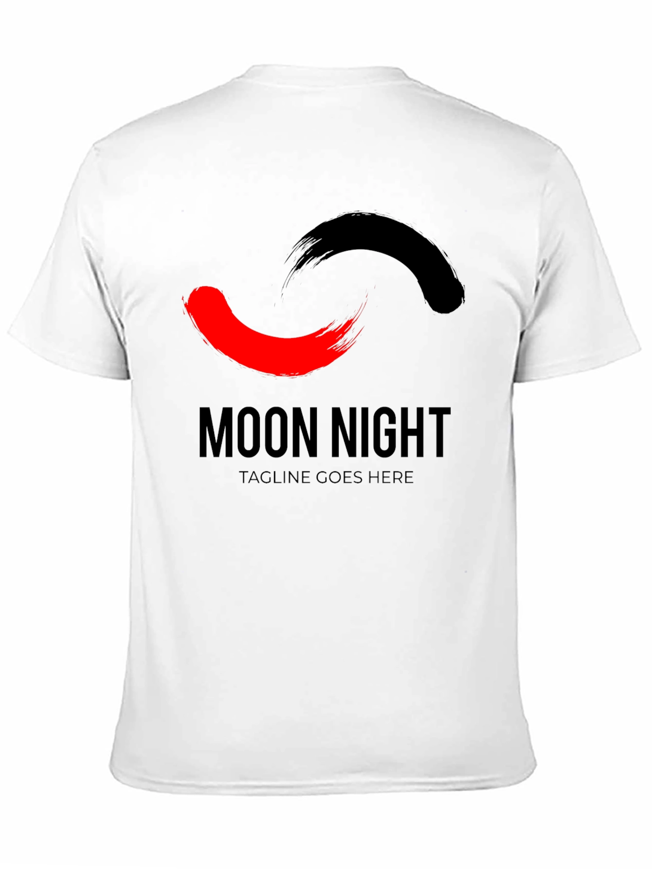 Moon Night Graphic Tee - Stylish Black T-Shirt