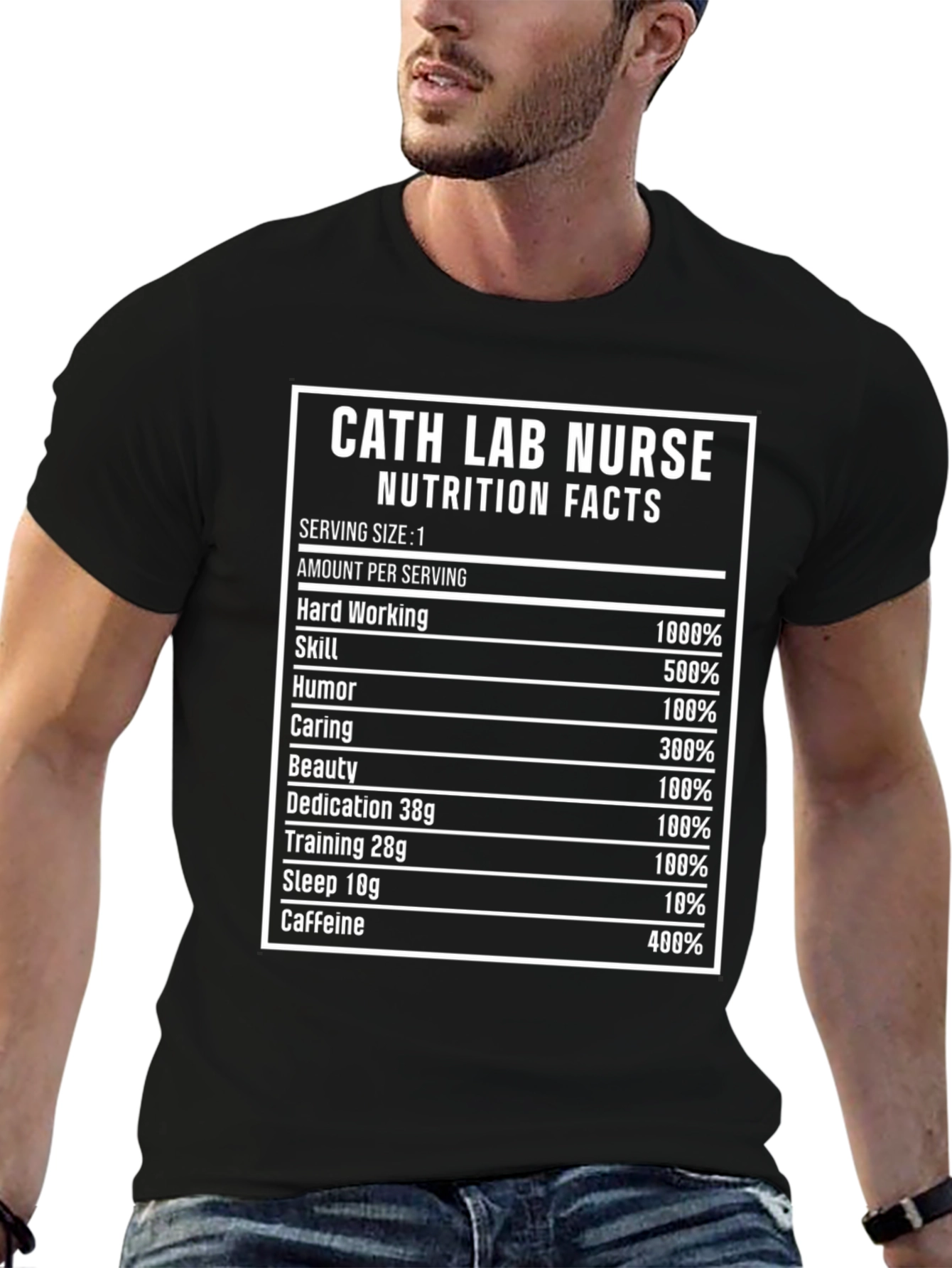 Cath Lab Nurse Nutrition Facts T-Shirt