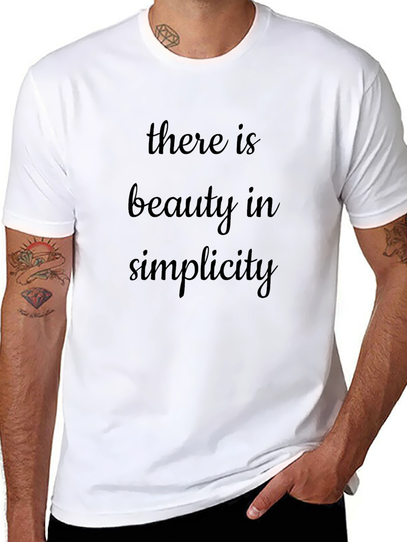 Beauty in Simplicity Black T-Shirt