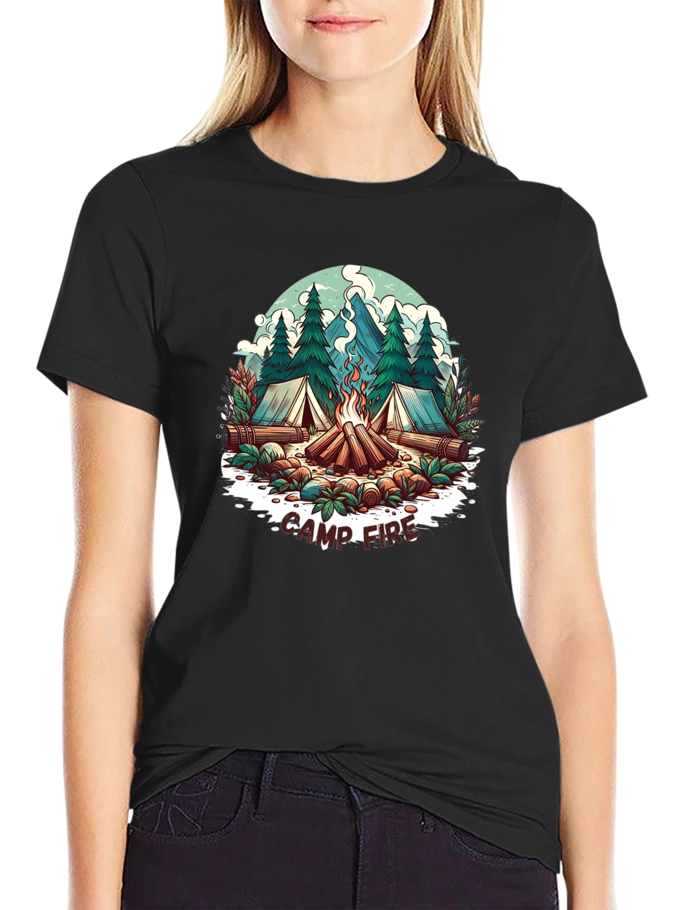 Camp Fire Graphic Tee