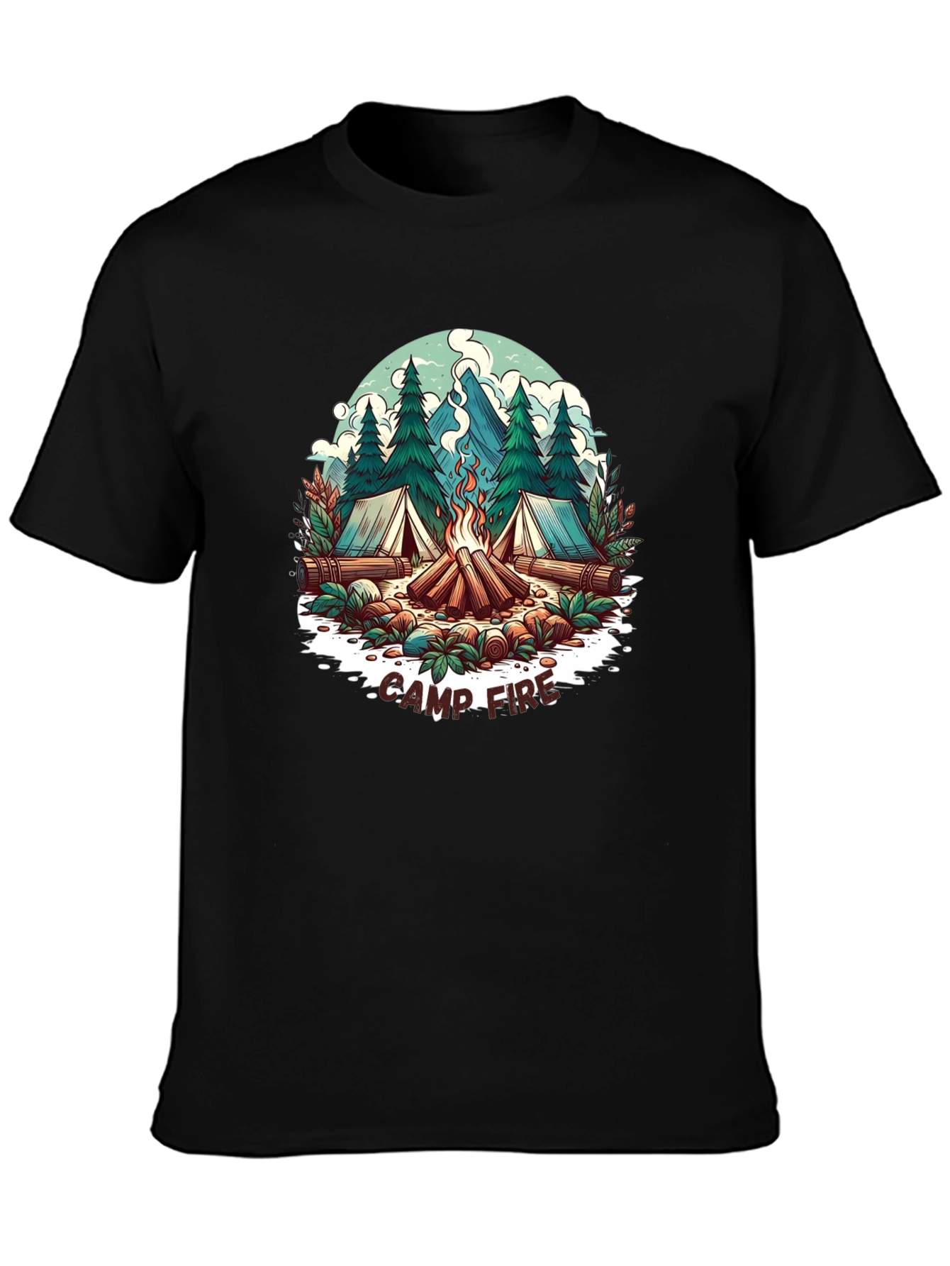 Camp Fire Graphic Tee