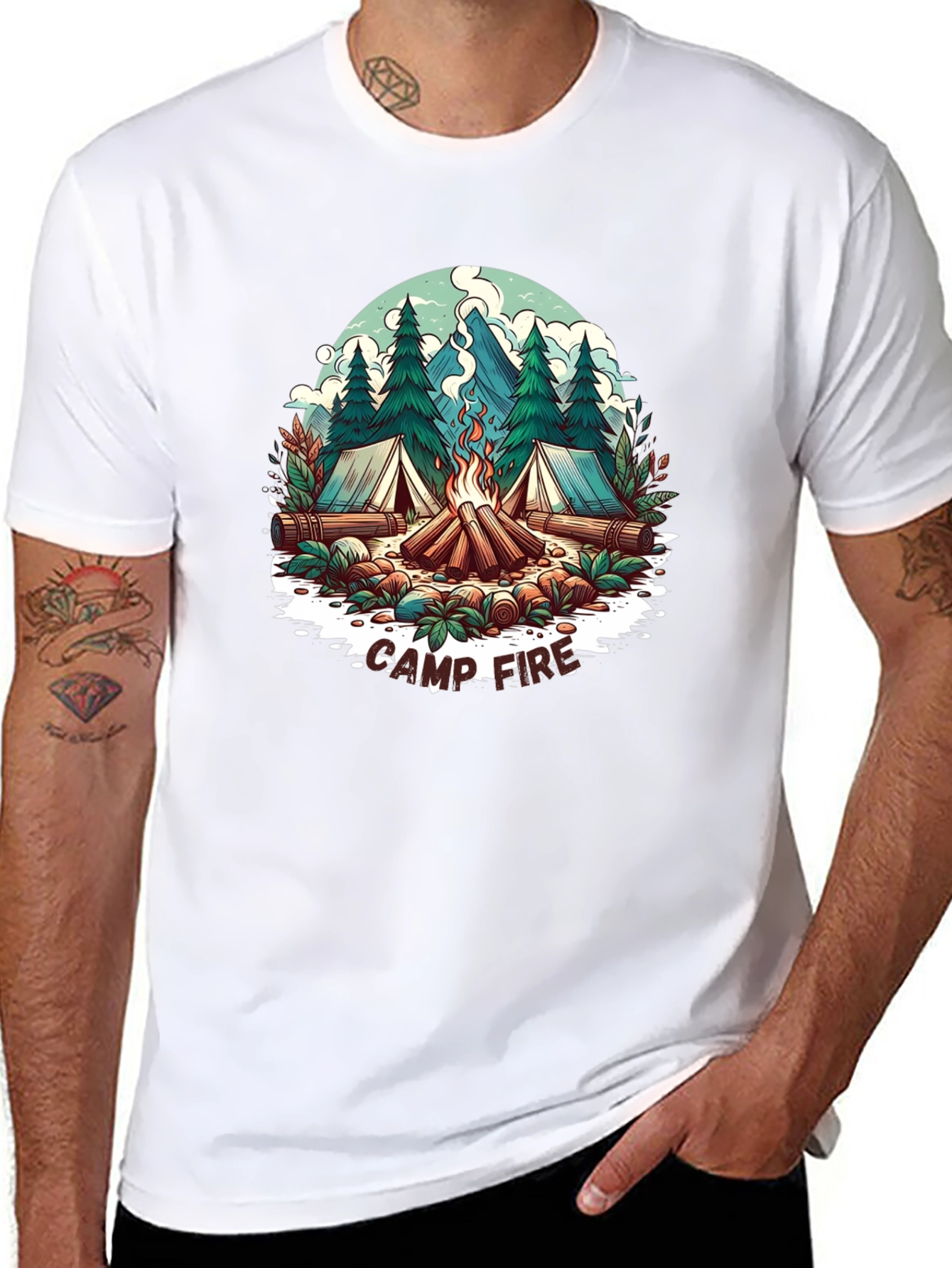 Camp Fire Graphic Tee