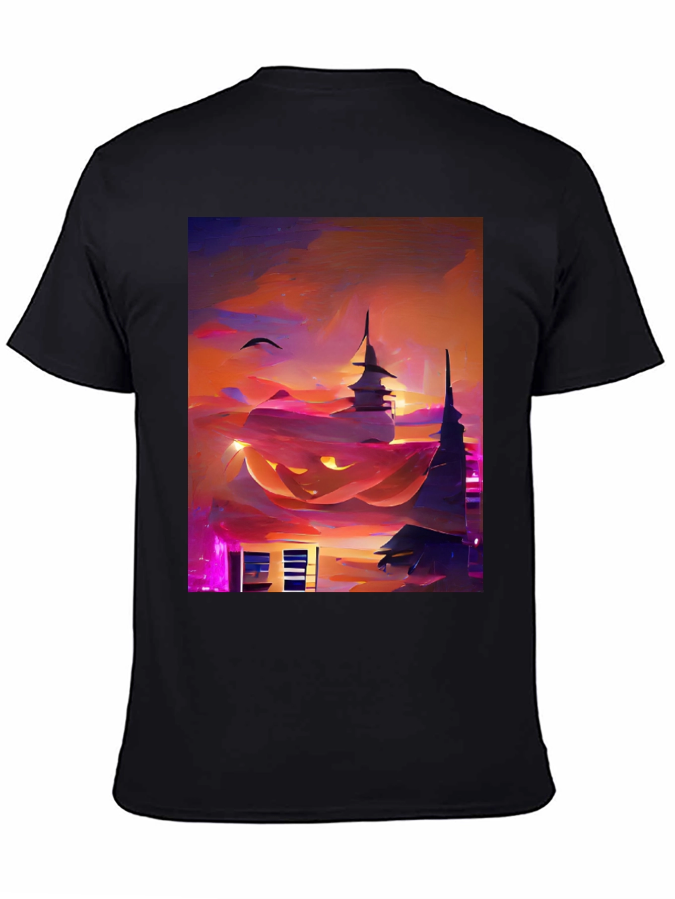 Halloween Cityscape Graphic Tee