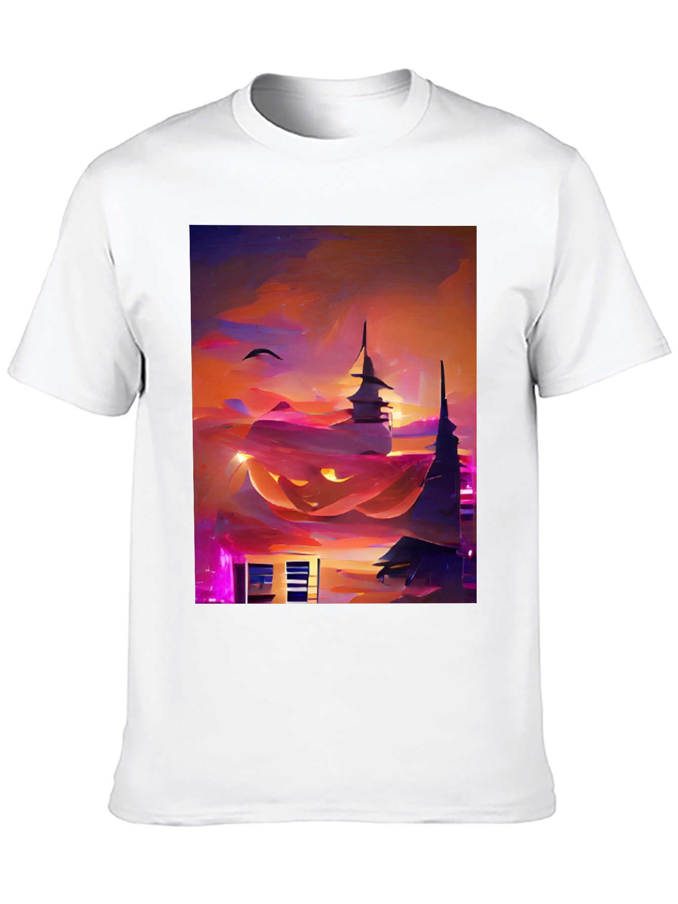 Halloween Cityscape Graphic Tee