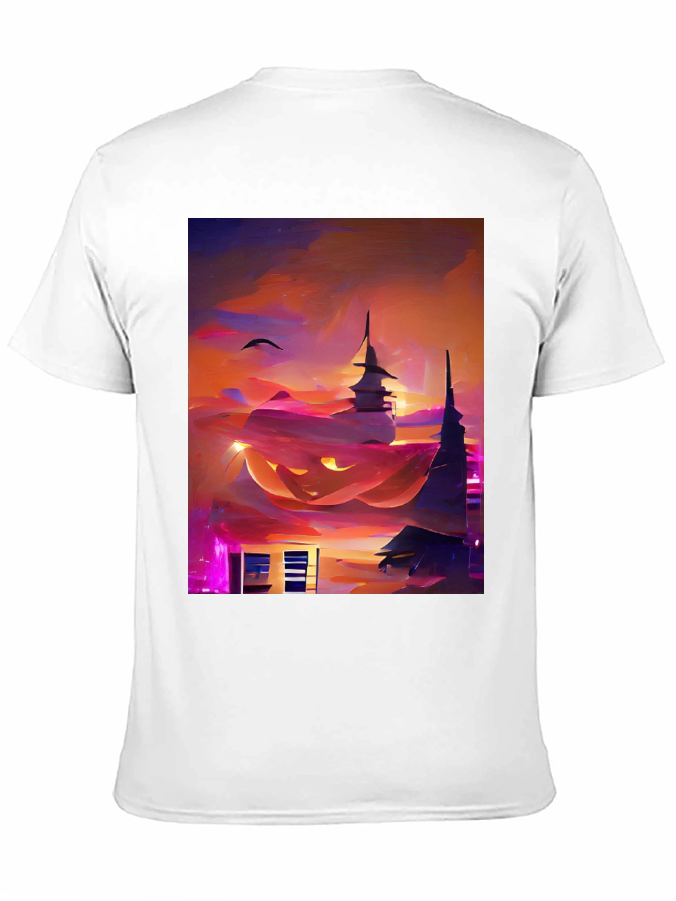 Halloween Cityscape Graphic Tee