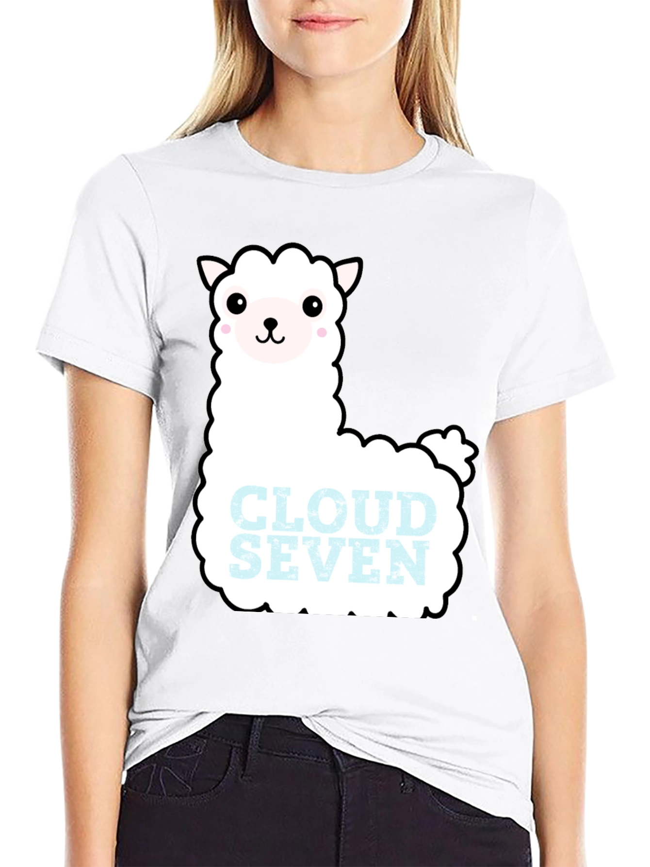 Cloud Seven Llama T-Shirt - Black