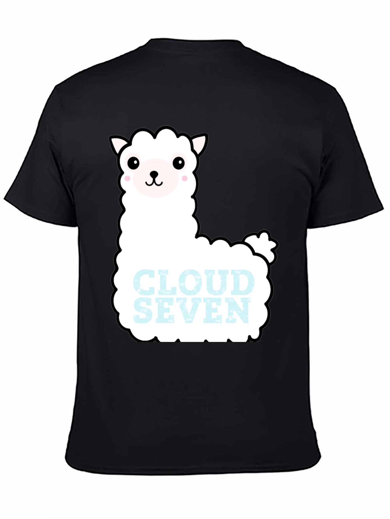 Cloud Seven Llama T-Shirt - Black