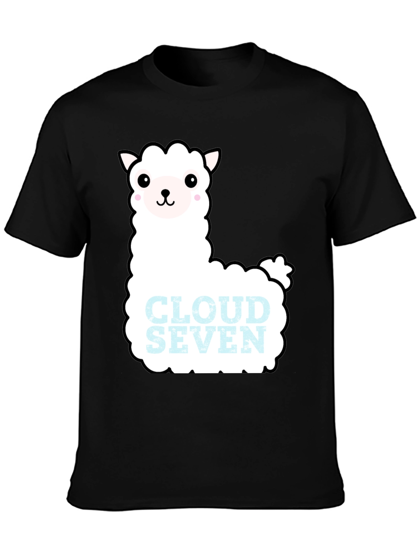Cloud Seven Llama T-Shirt - Black