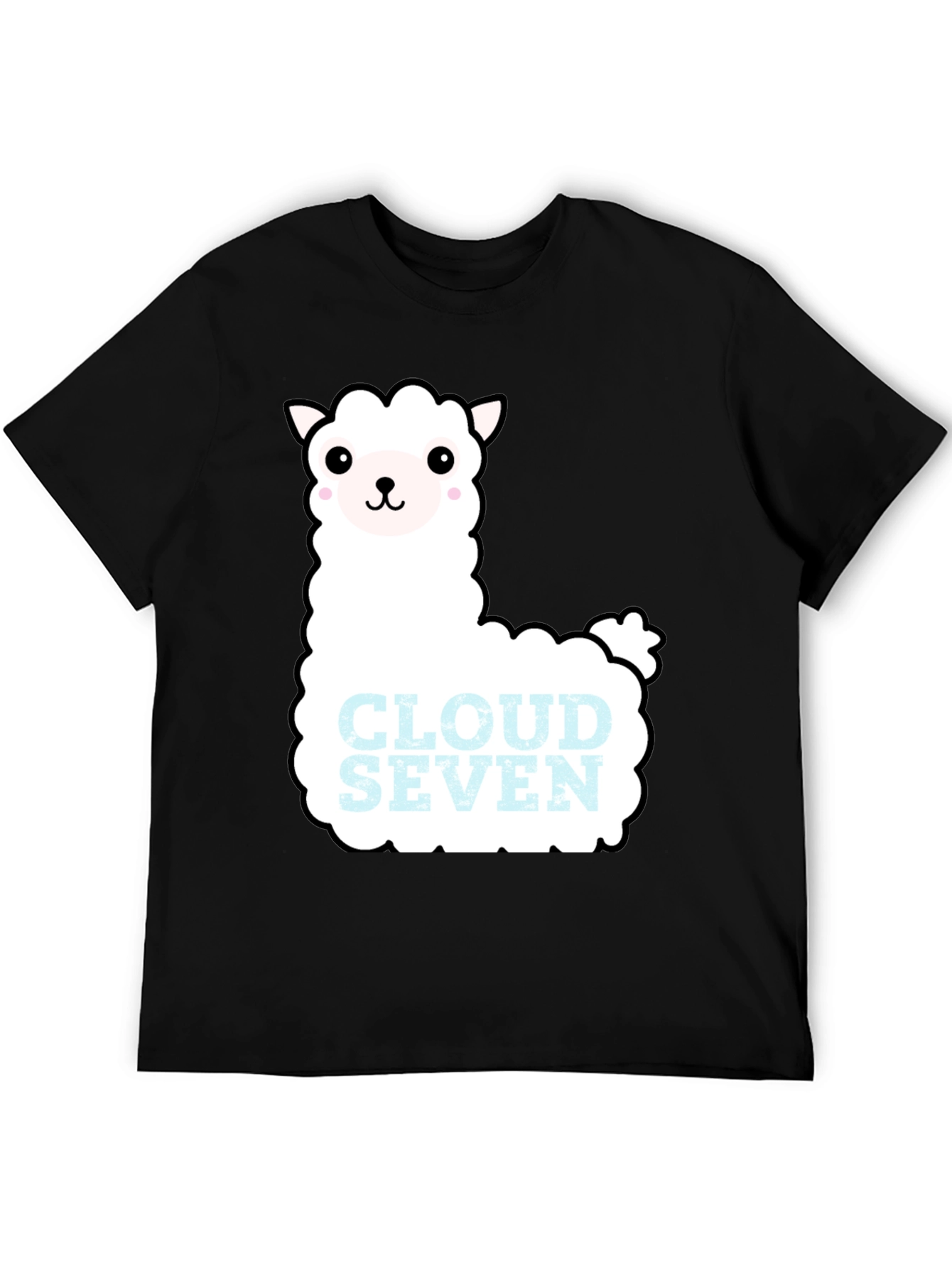 Cloud Seven Llama T-Shirt - Black