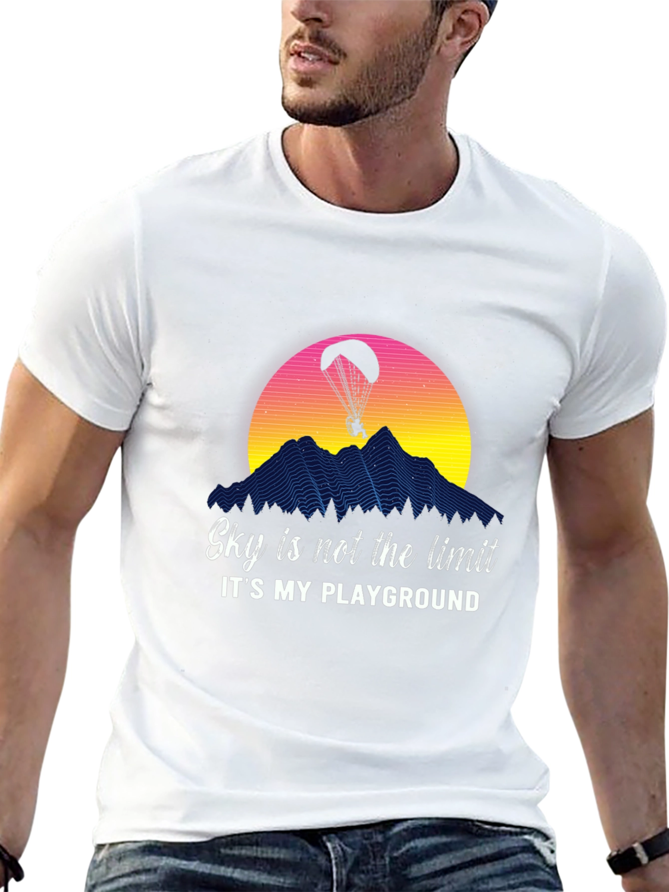 Skys the Limit Paragliding Graphic Tee - Adventure Ready!