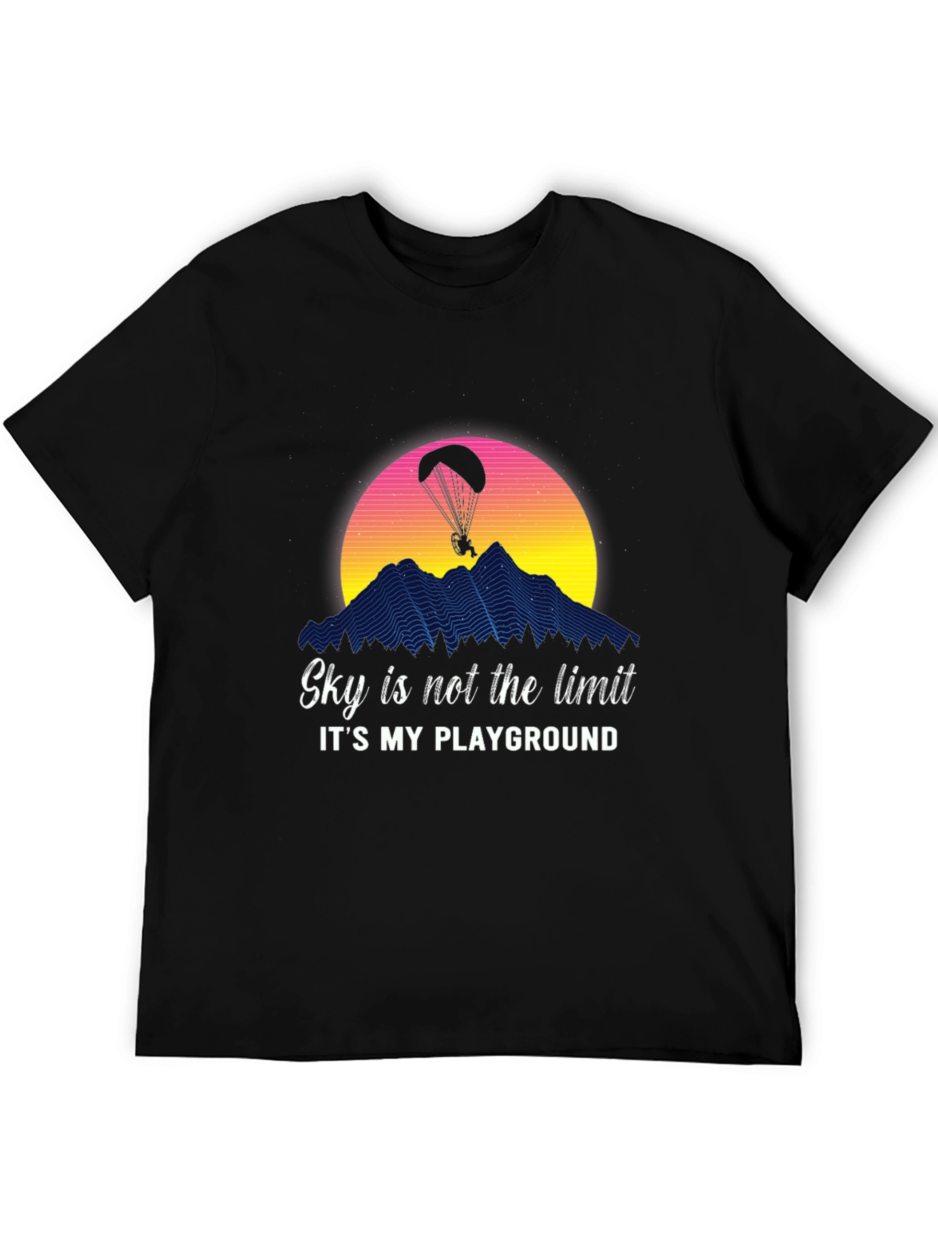 Skys the Limit Paragliding Graphic Tee - Adventure Ready!
