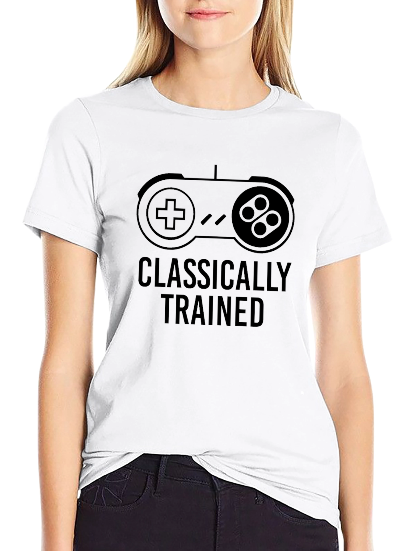 Classically Trained Gamer Black T-Shirt