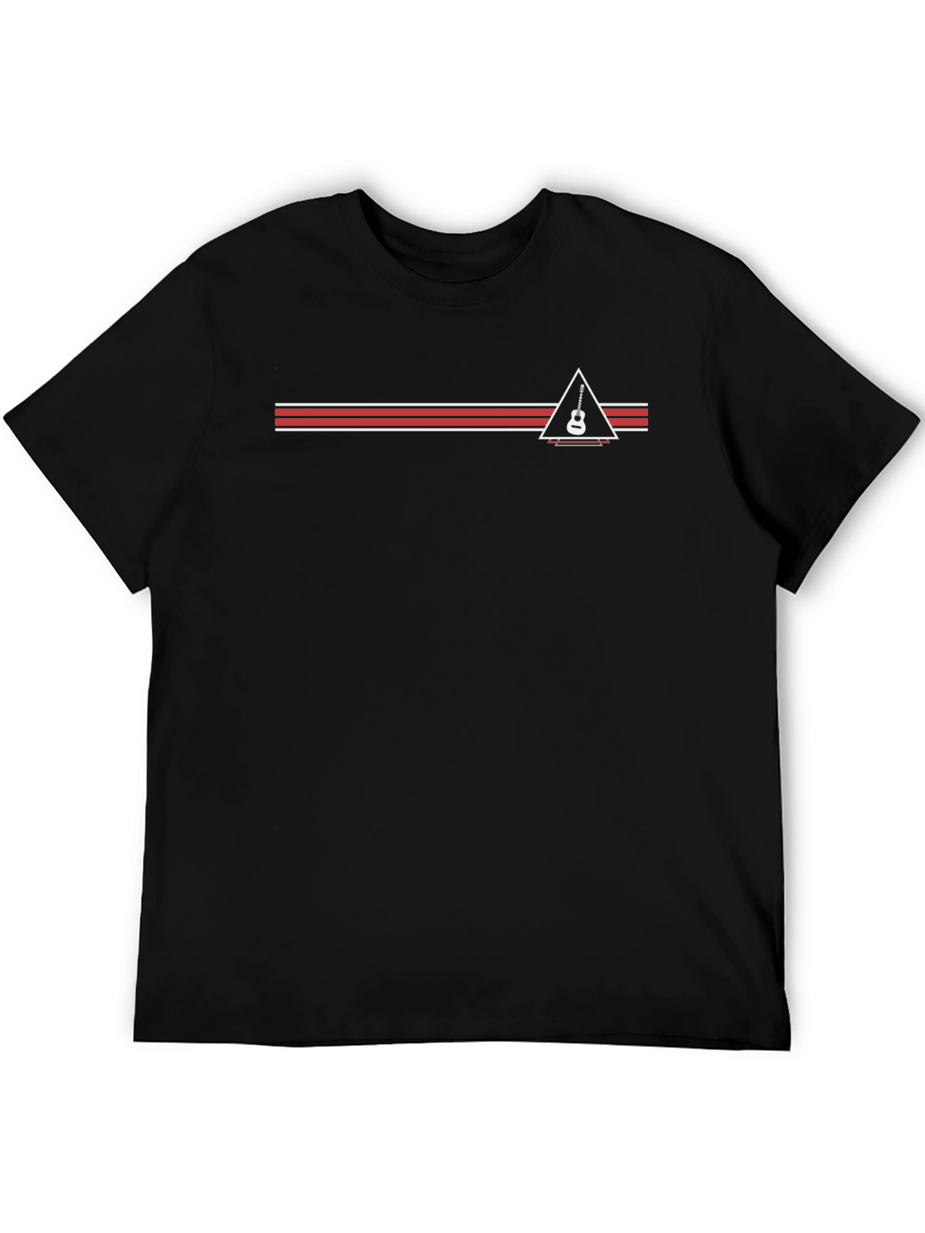 Guitar Triangle Graphic Tee - Stylish Musician T-Shirt