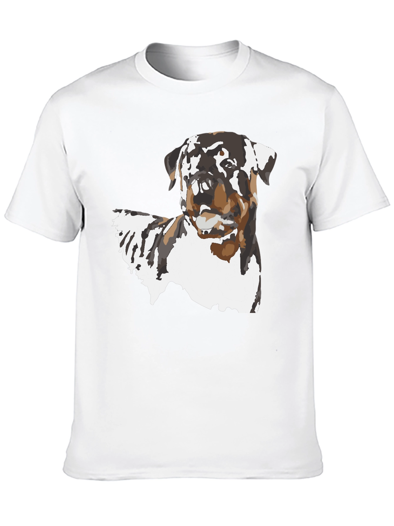 Rottweiler Dog Graphic Black T-Shirt
