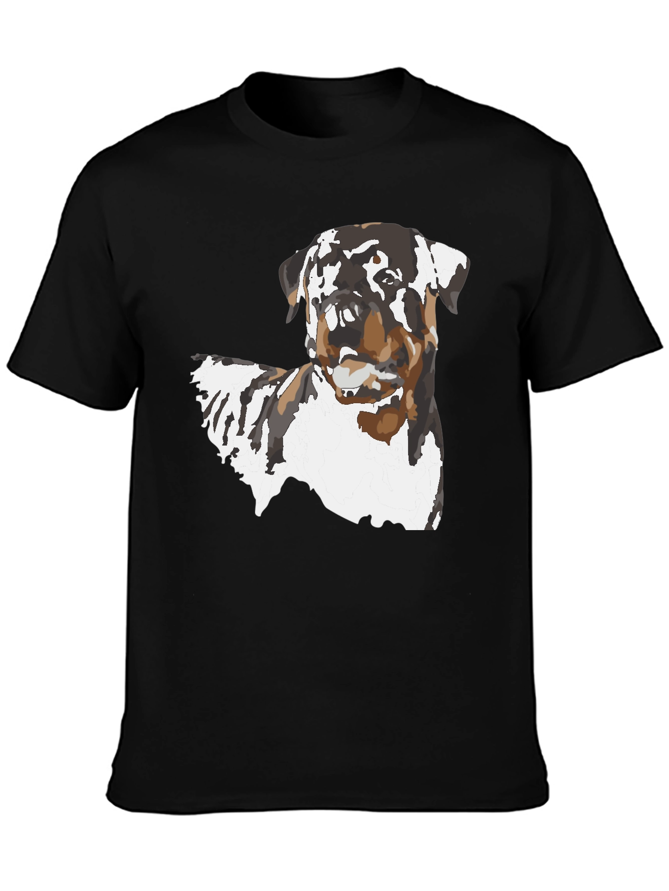 Rottweiler Dog Graphic Black T-Shirt