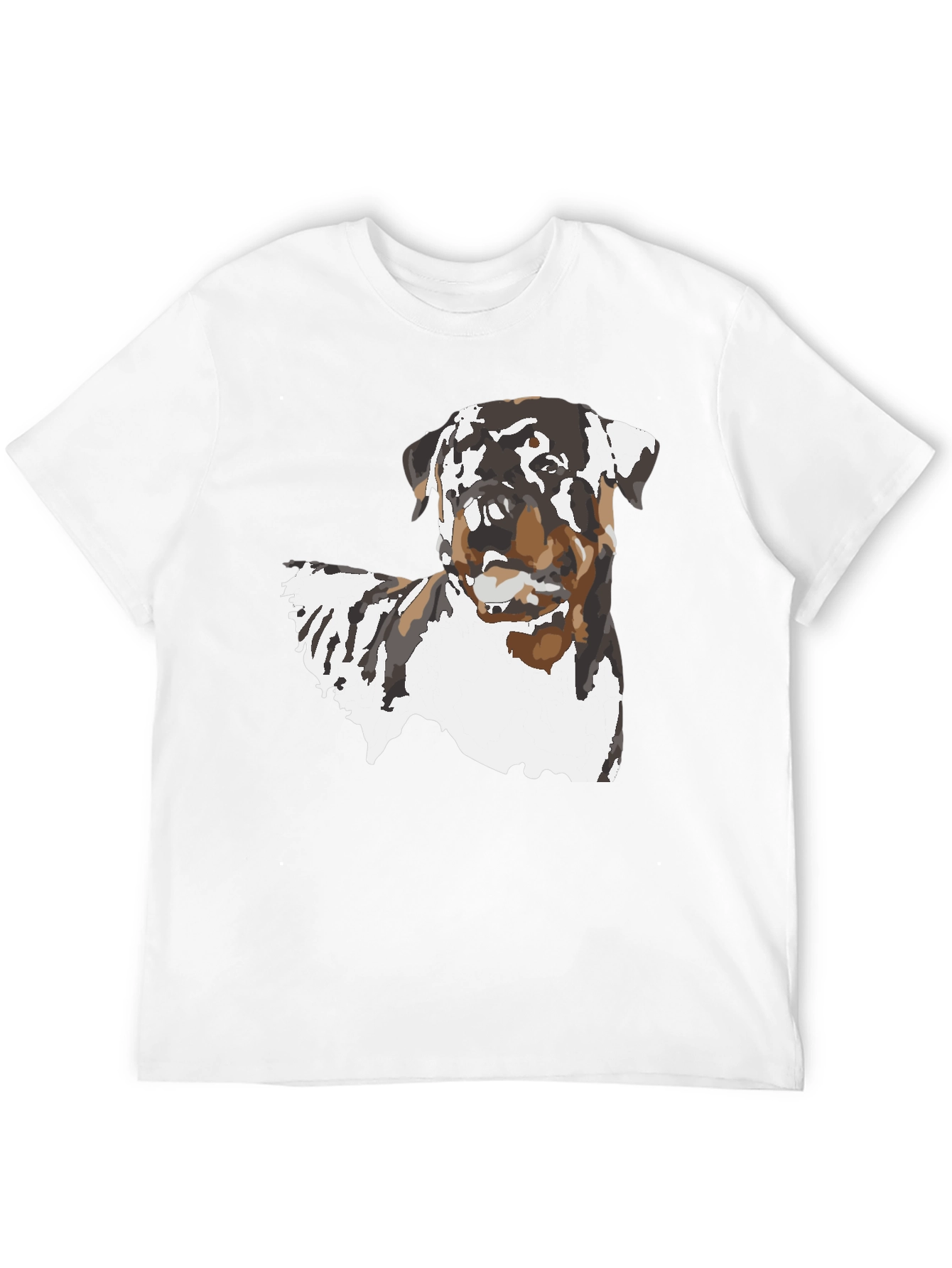 Rottweiler Dog Graphic Black T-Shirt
