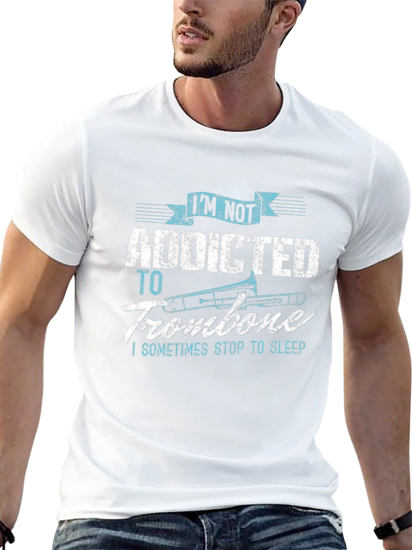 Addicted to Trombone Graphic Tee