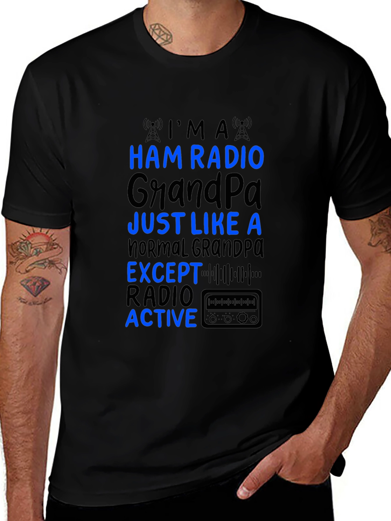 Ham Radio Grandpa T-Shirt - Active Radio Lover