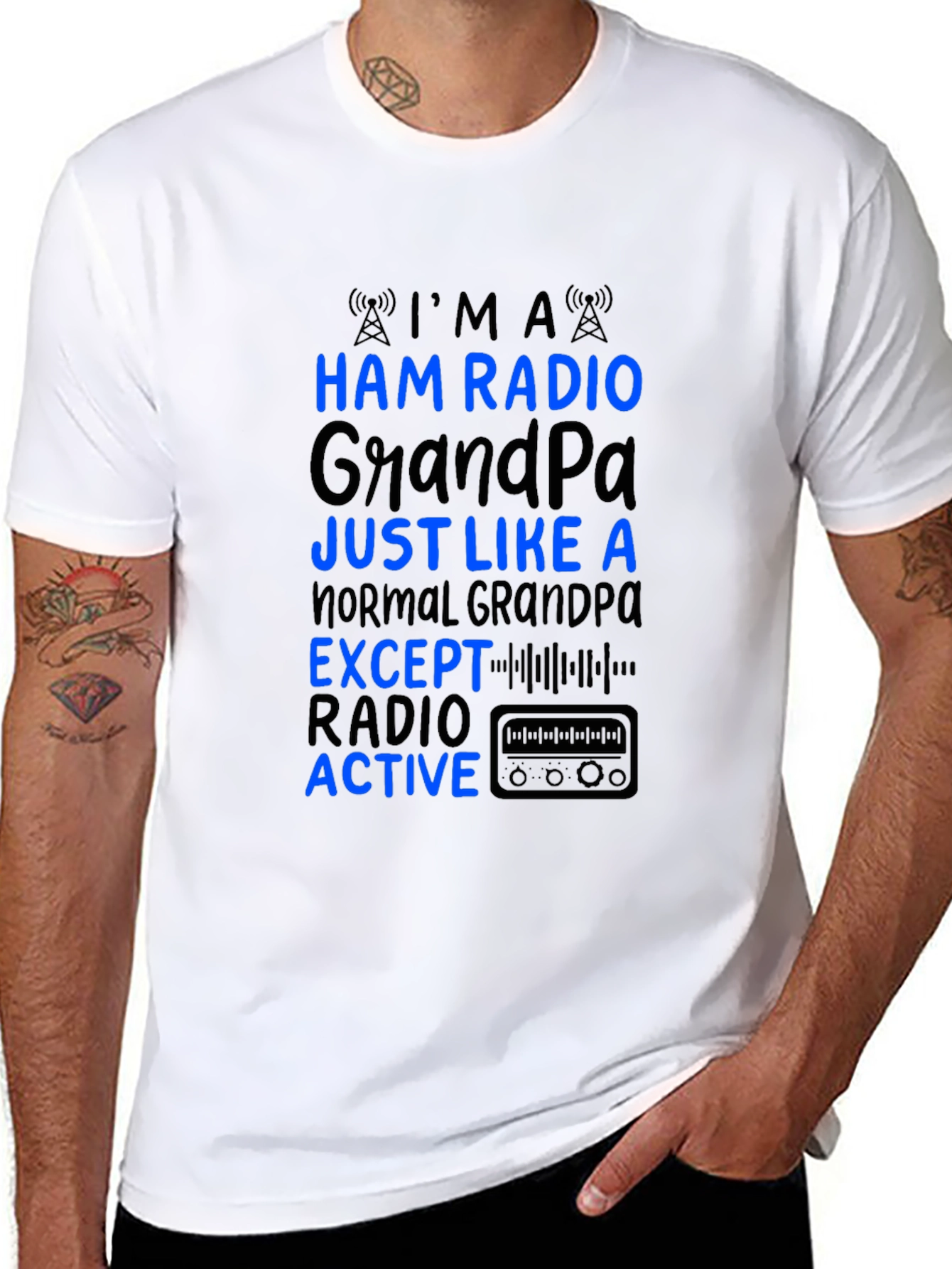 Ham Radio Grandpa T-Shirt - Active Radio Lover