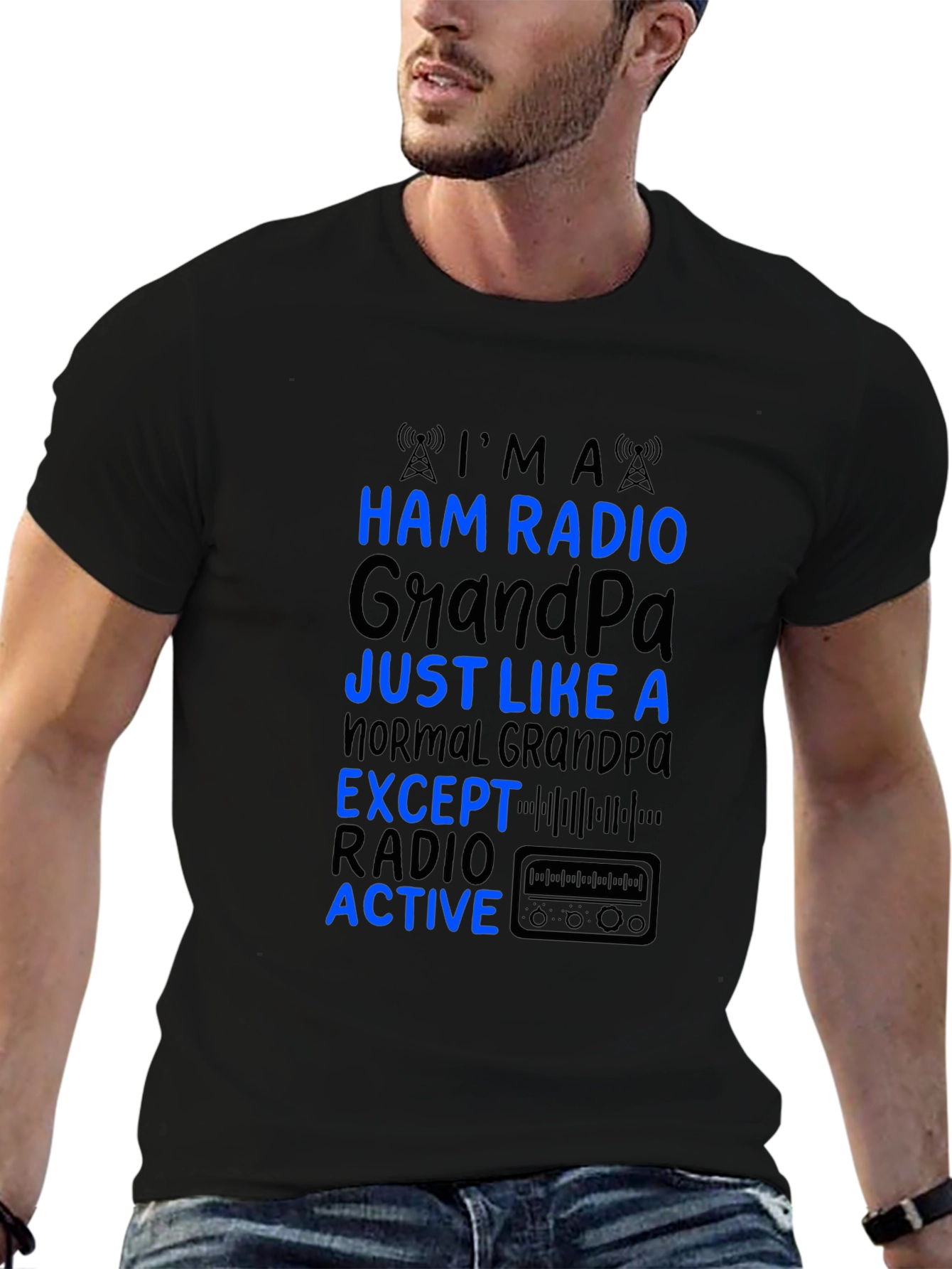 Ham Radio Grandpa T-Shirt - Active Radio Lover