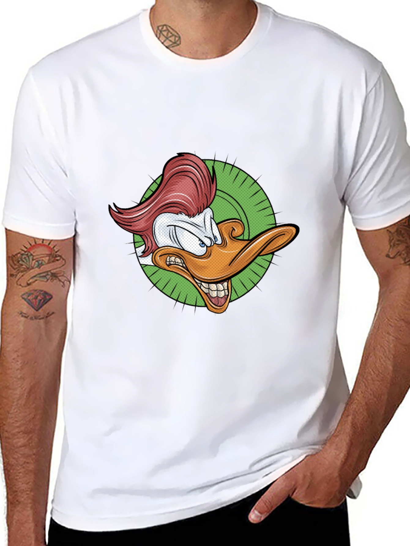Cartoon Duck Graphic Tee