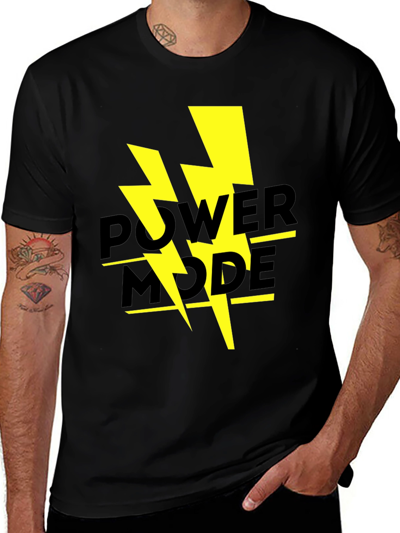 Power Mode T-Shirt - Electric Bold Design
