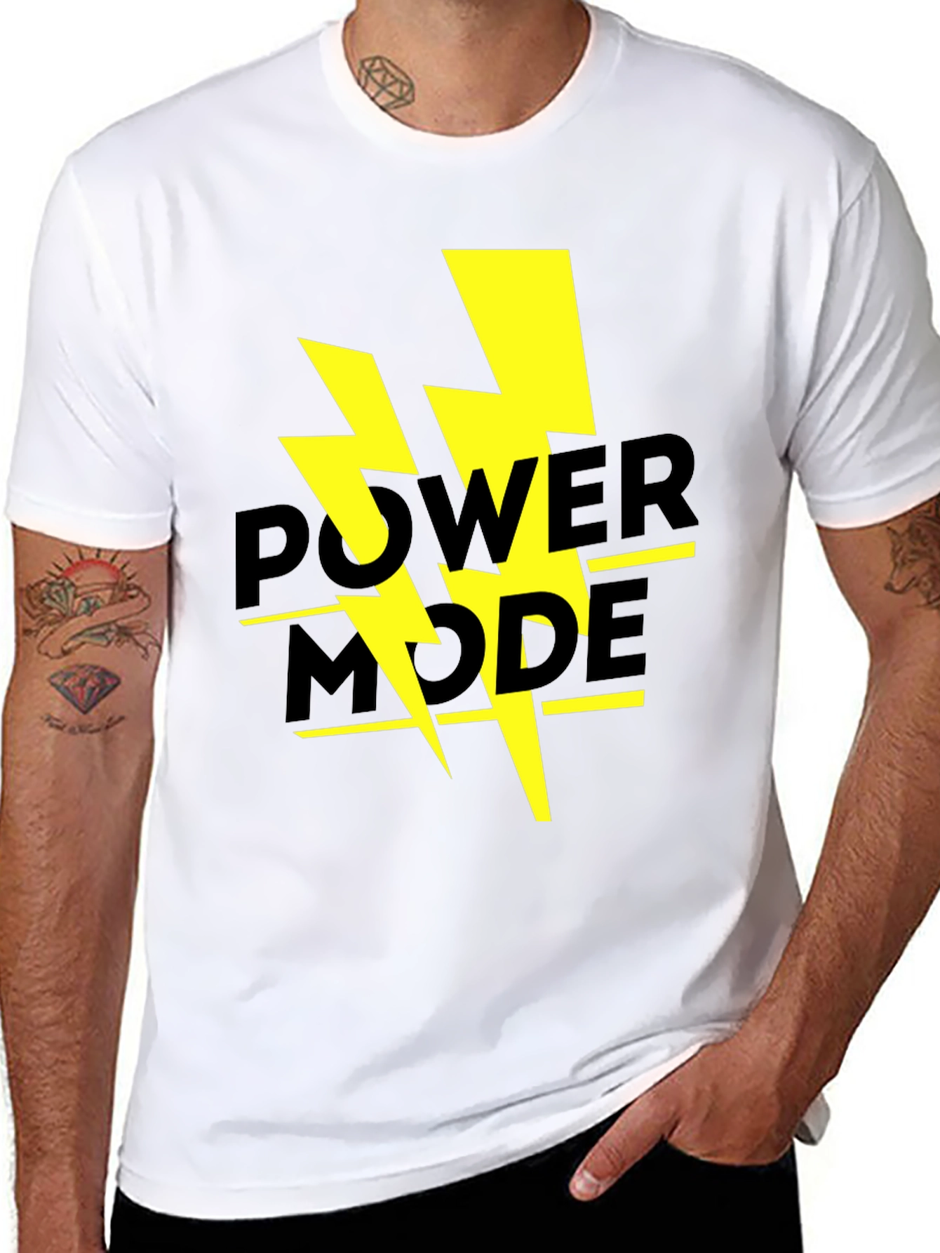 Power Mode T-Shirt - Electric Bold Design