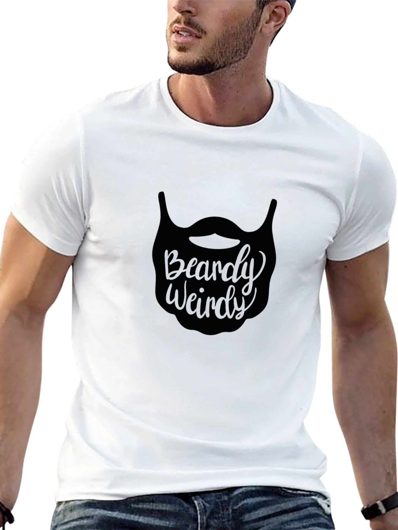 Beardy Weirdy Black Graphic Tee - Mens