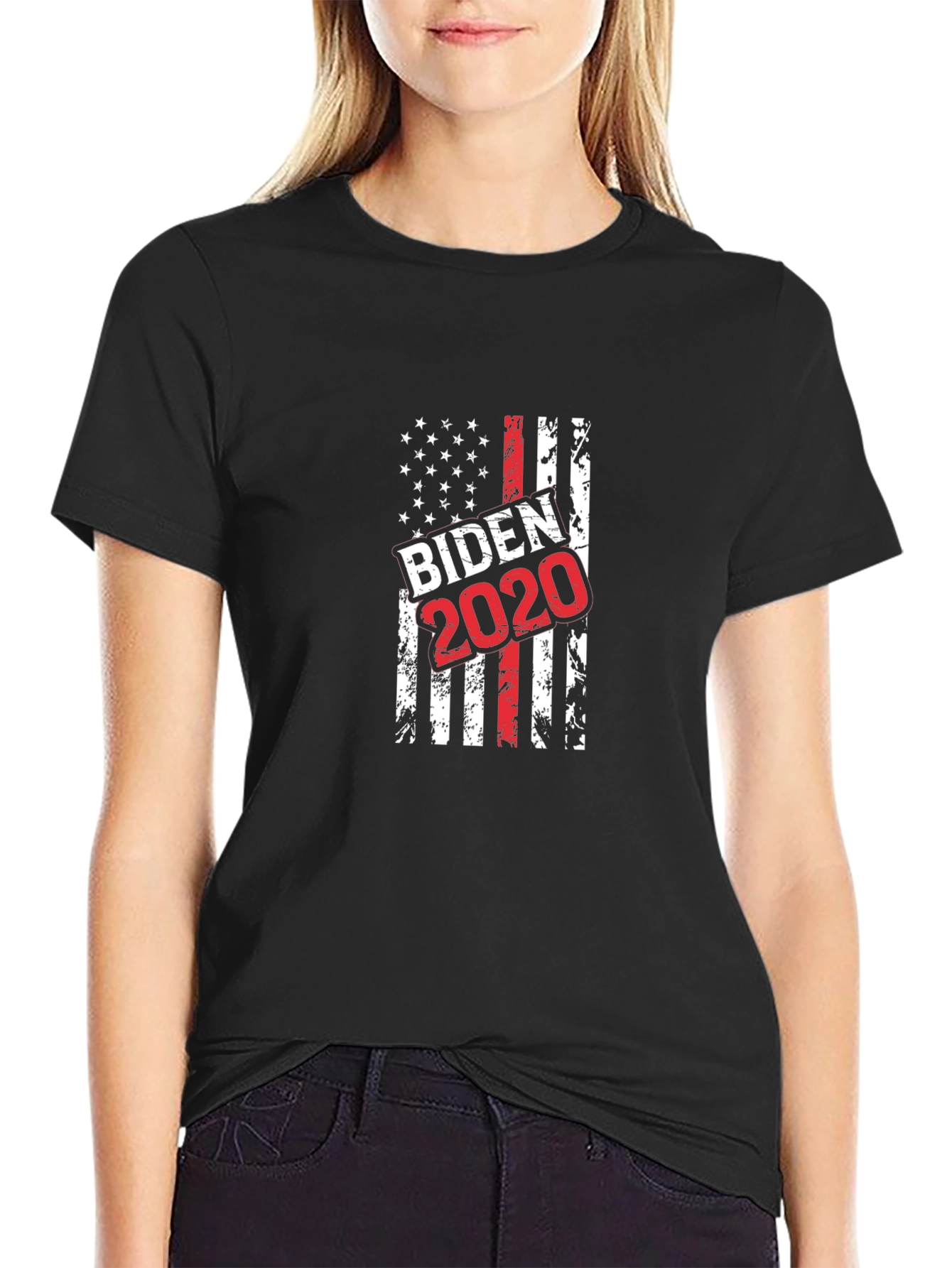 Biden 2020 Graphic Tee - Patriotic USA Flag T-Shirt