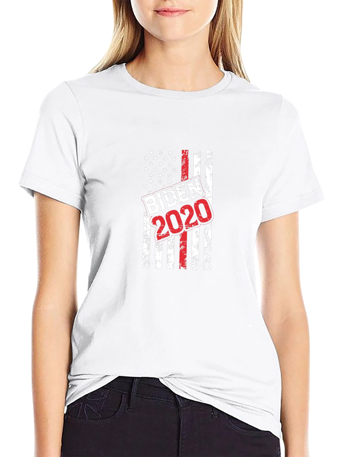 Biden 2020 Graphic Tee - Patriotic USA Flag T-Shirt