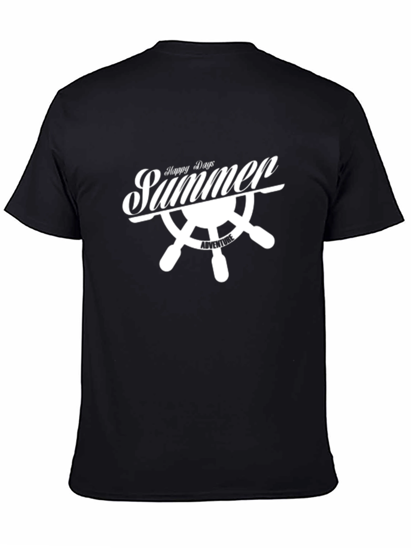Summer Adventure Black T-Shirt