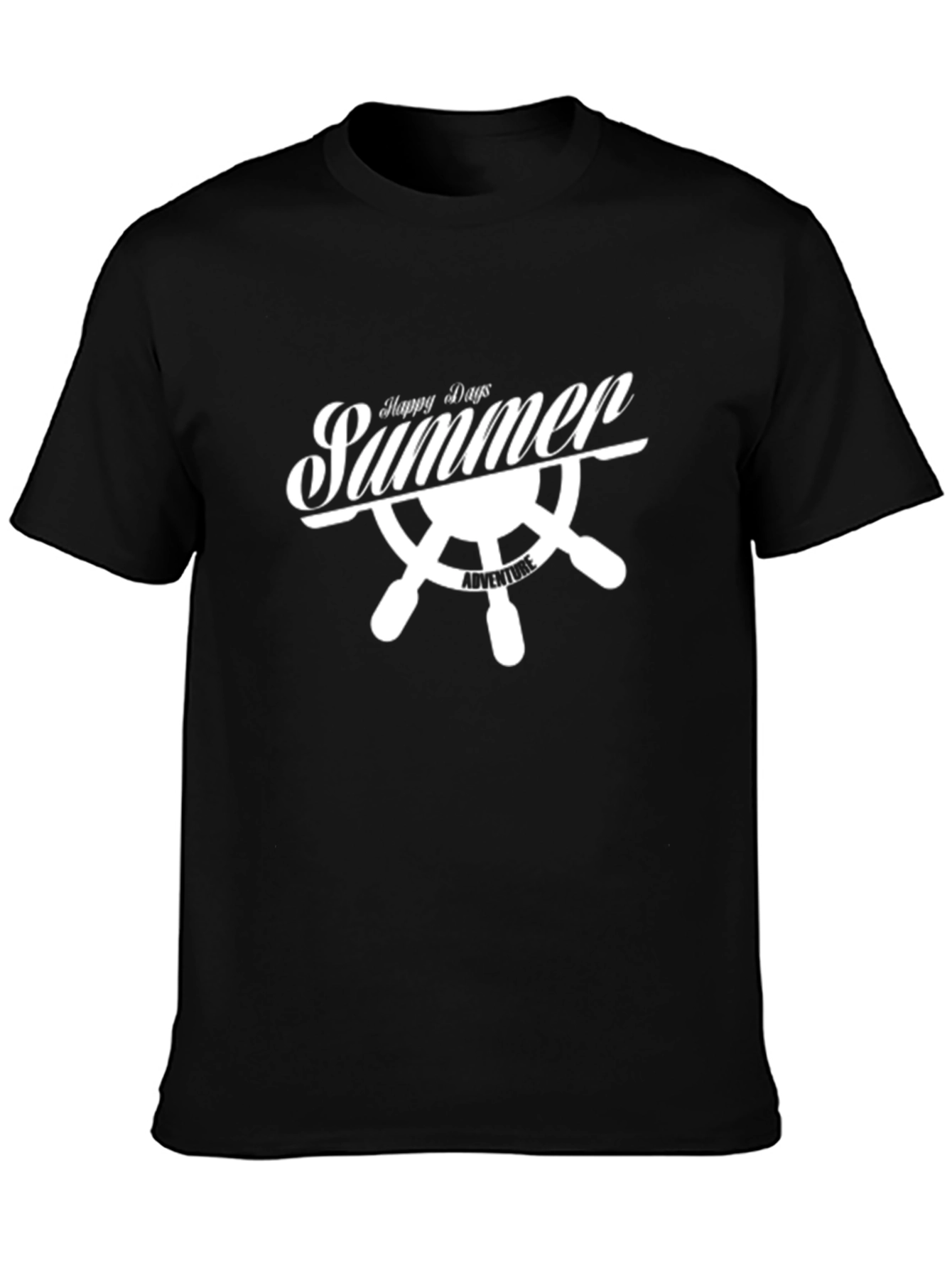 Summer Adventure Black T-Shirt