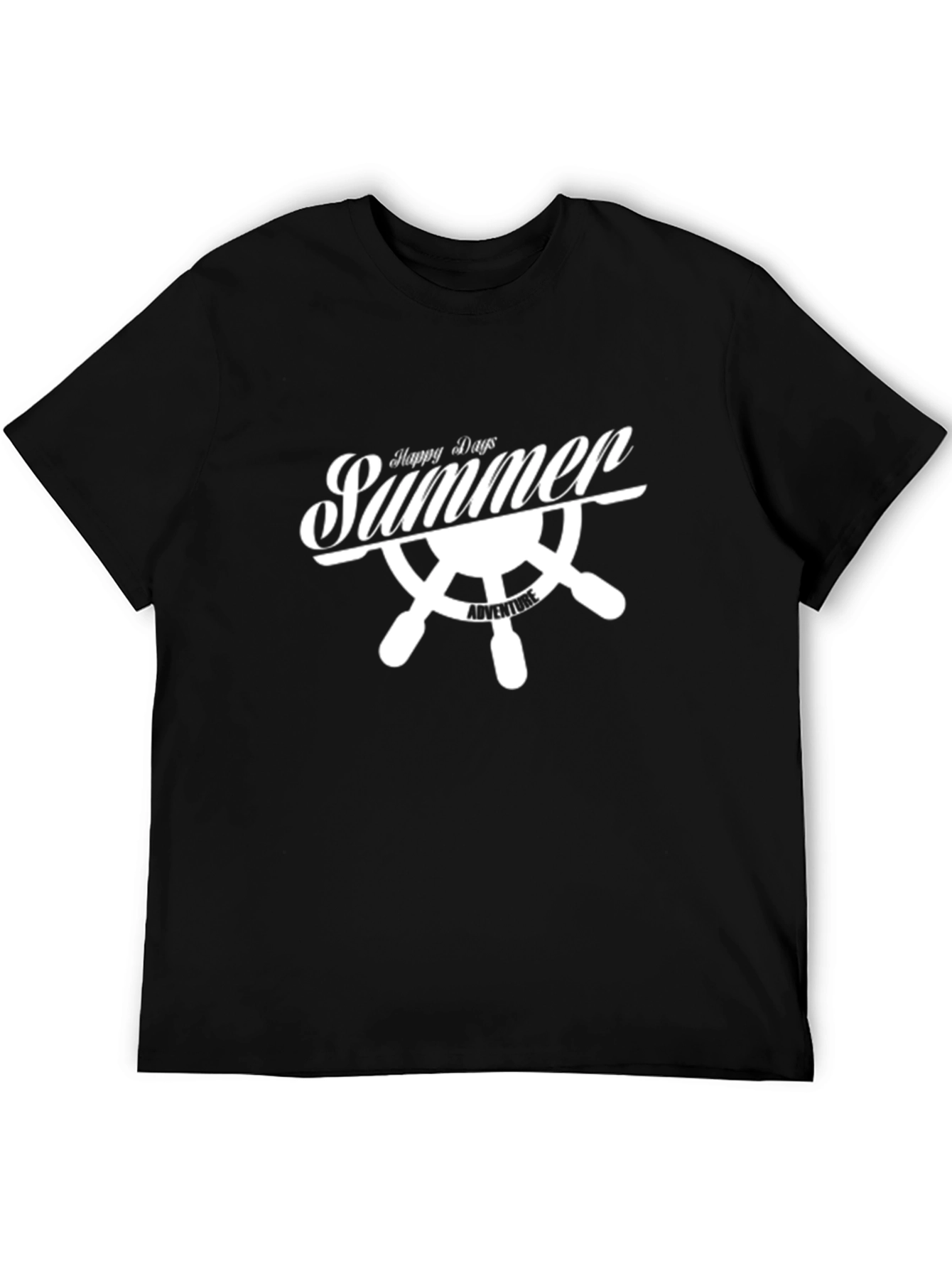 Summer Adventure Black T-Shirt