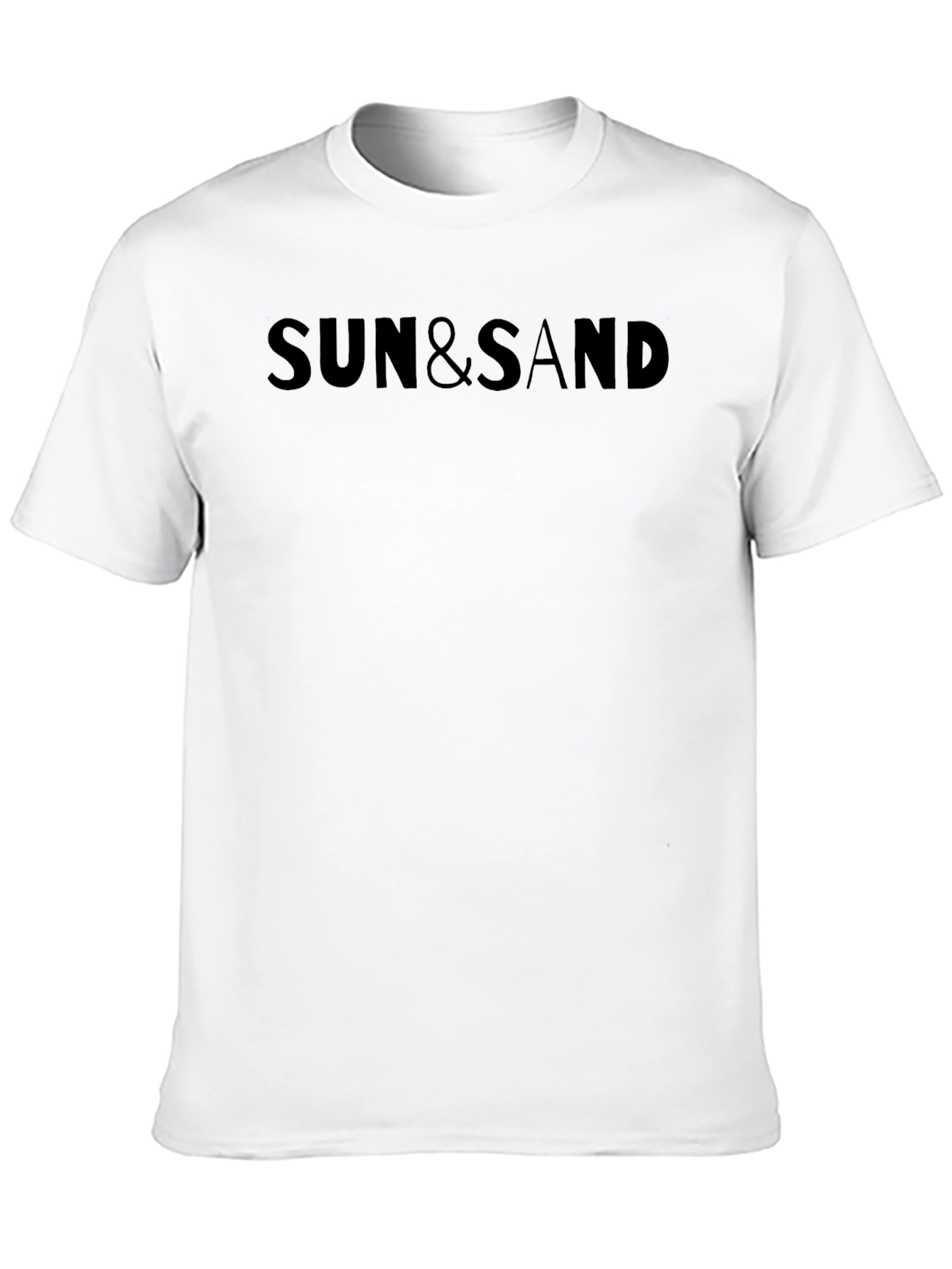 Sun & Sand Black Graphic T-Shirt