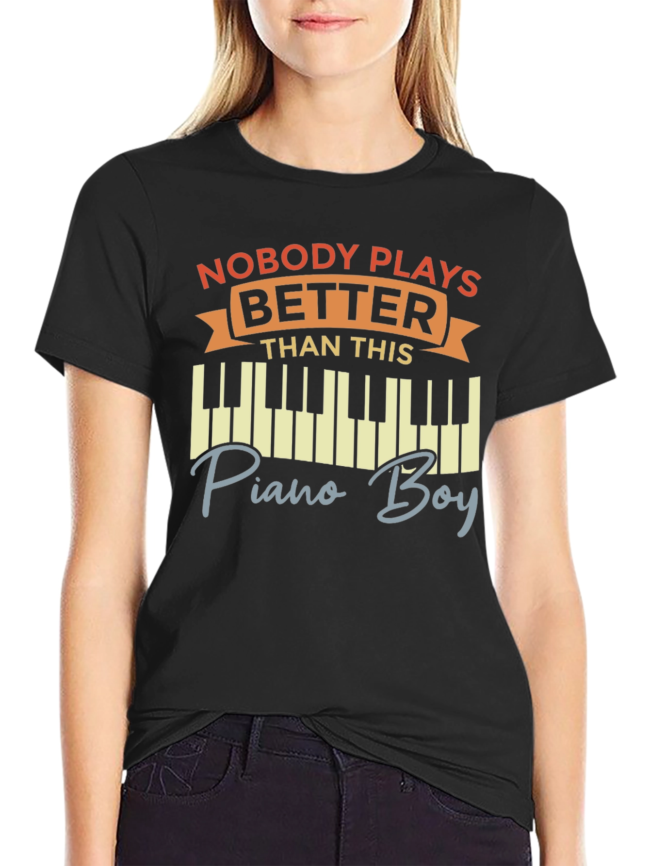 Nobody Plays Better Piano Boy T-Shirt