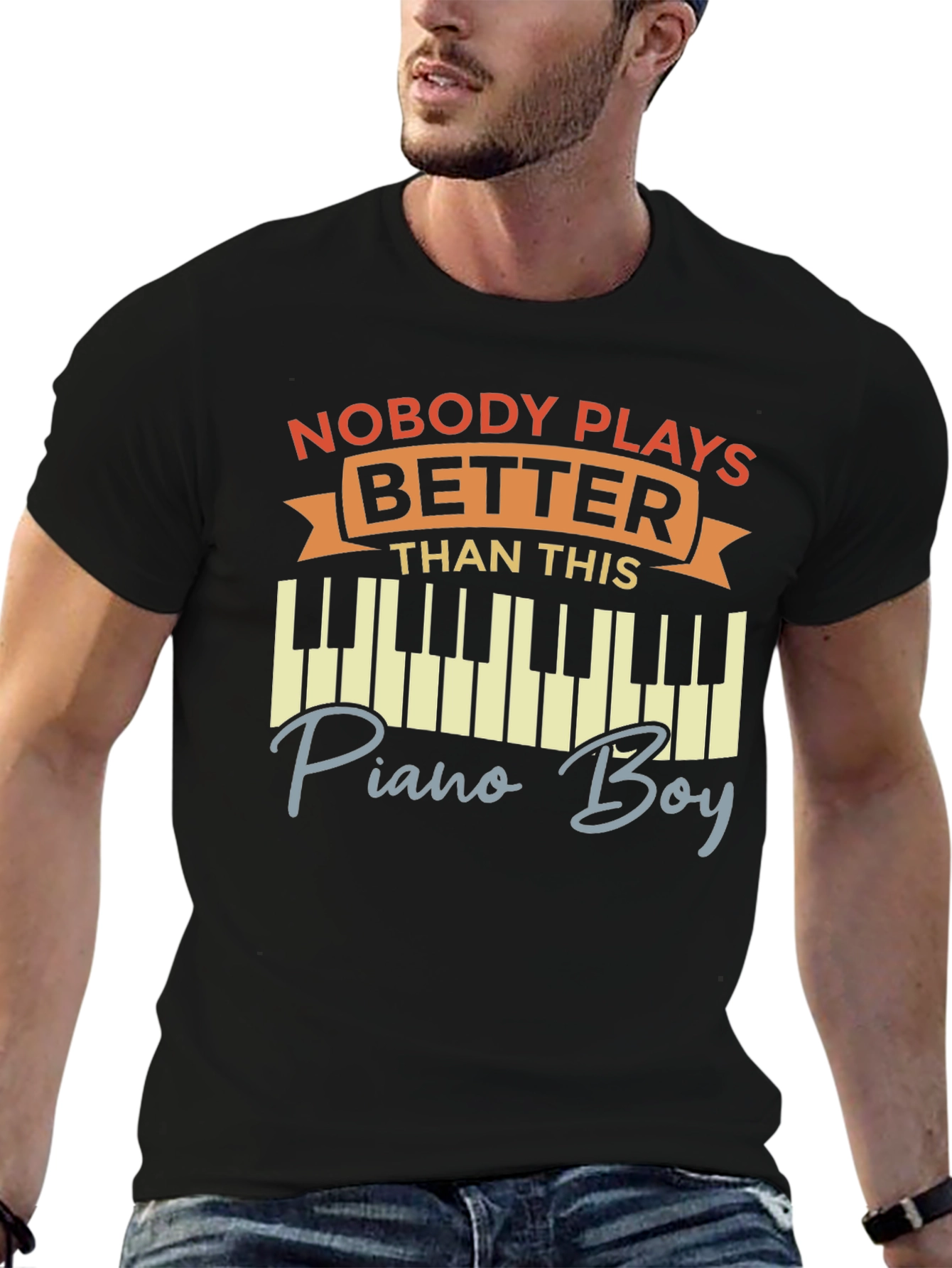 Nobody Plays Better Piano Boy T-Shirt