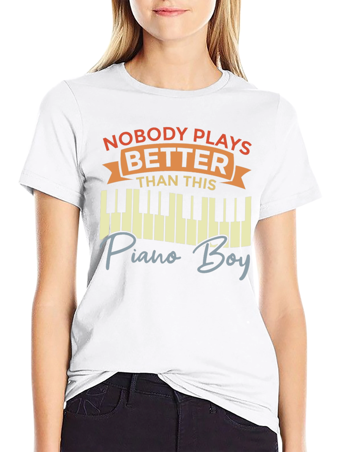 Nobody Plays Better Piano Boy T-Shirt