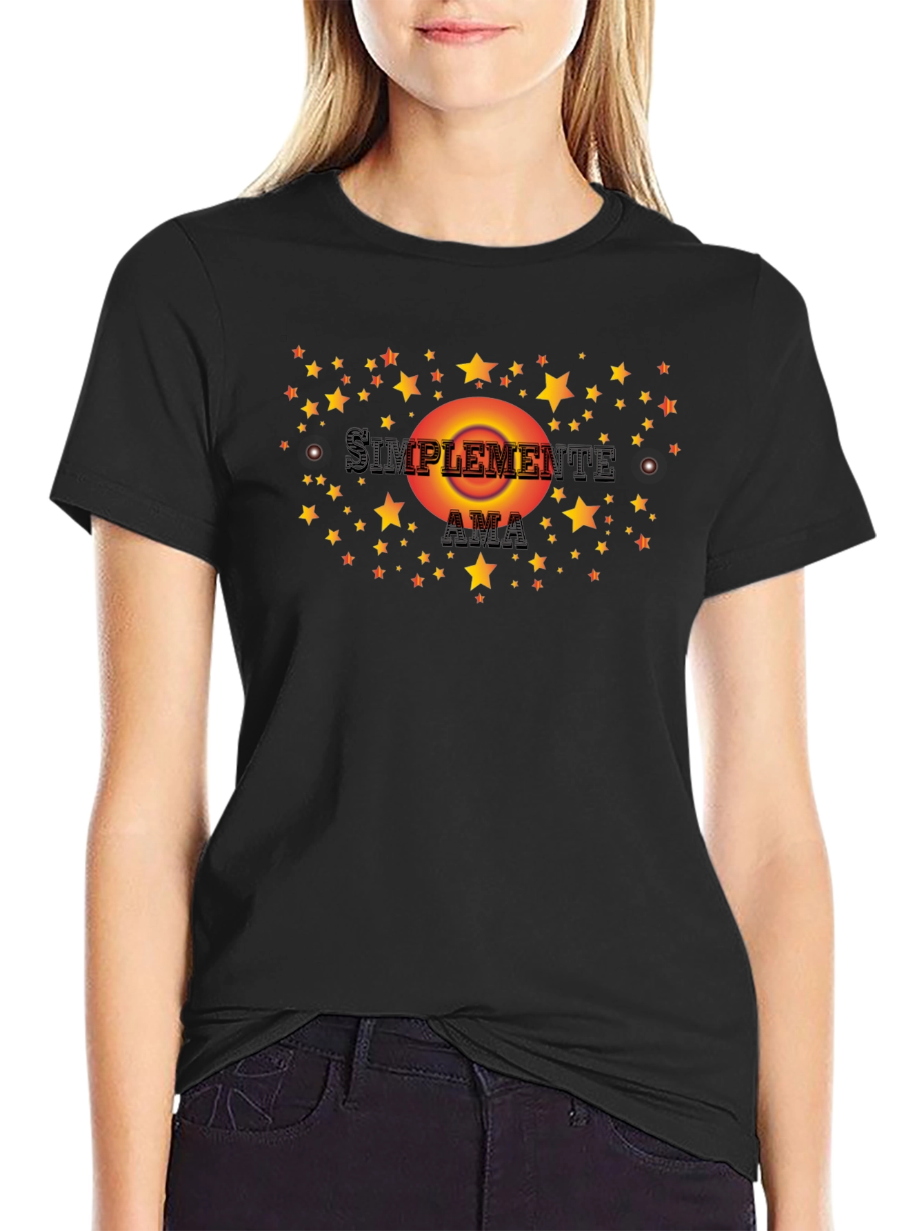 Simplemente Ama Graphic Tee - Love & Stars