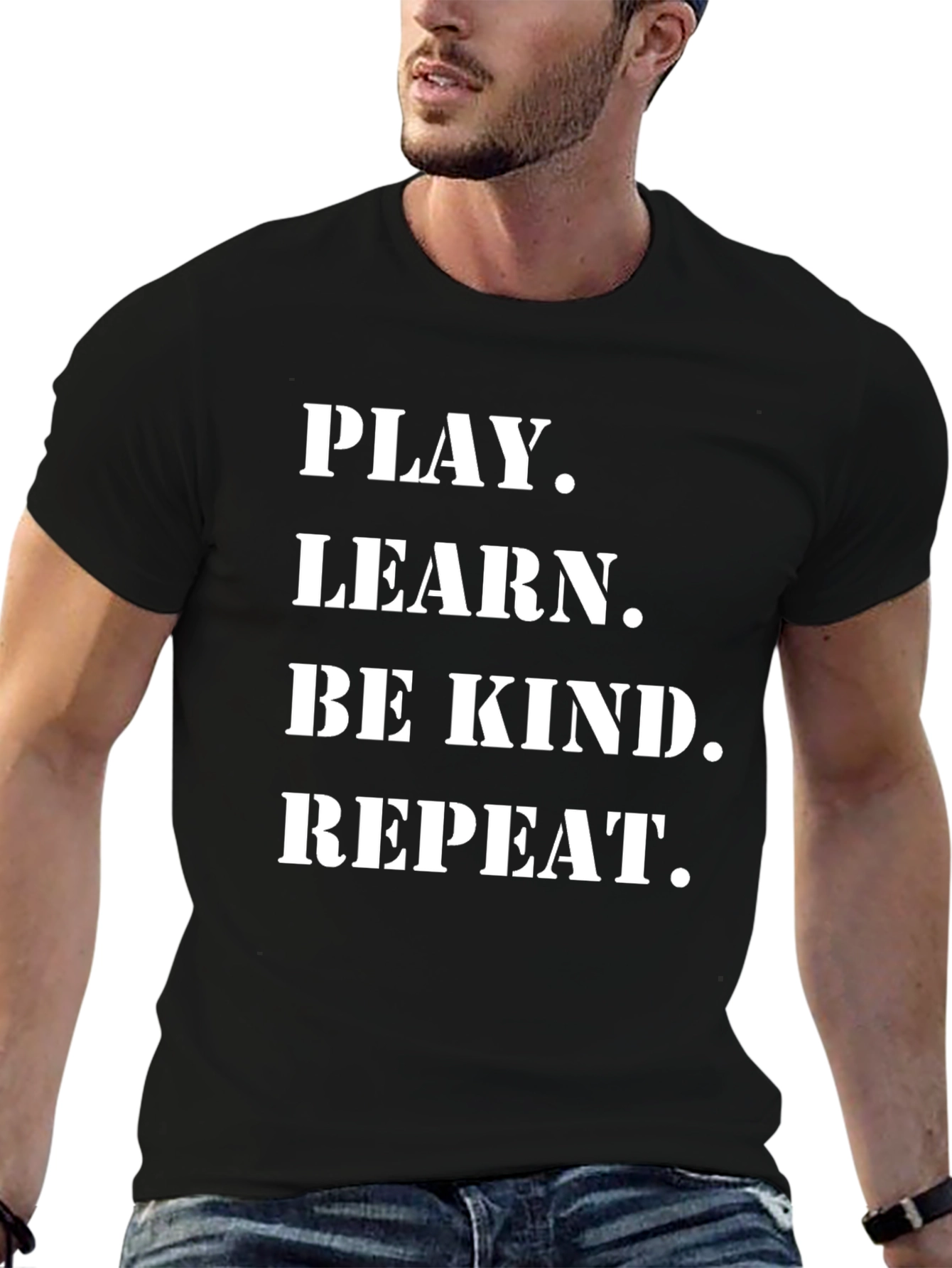 Play Learn Be Kind Repeat - Graphic Tee