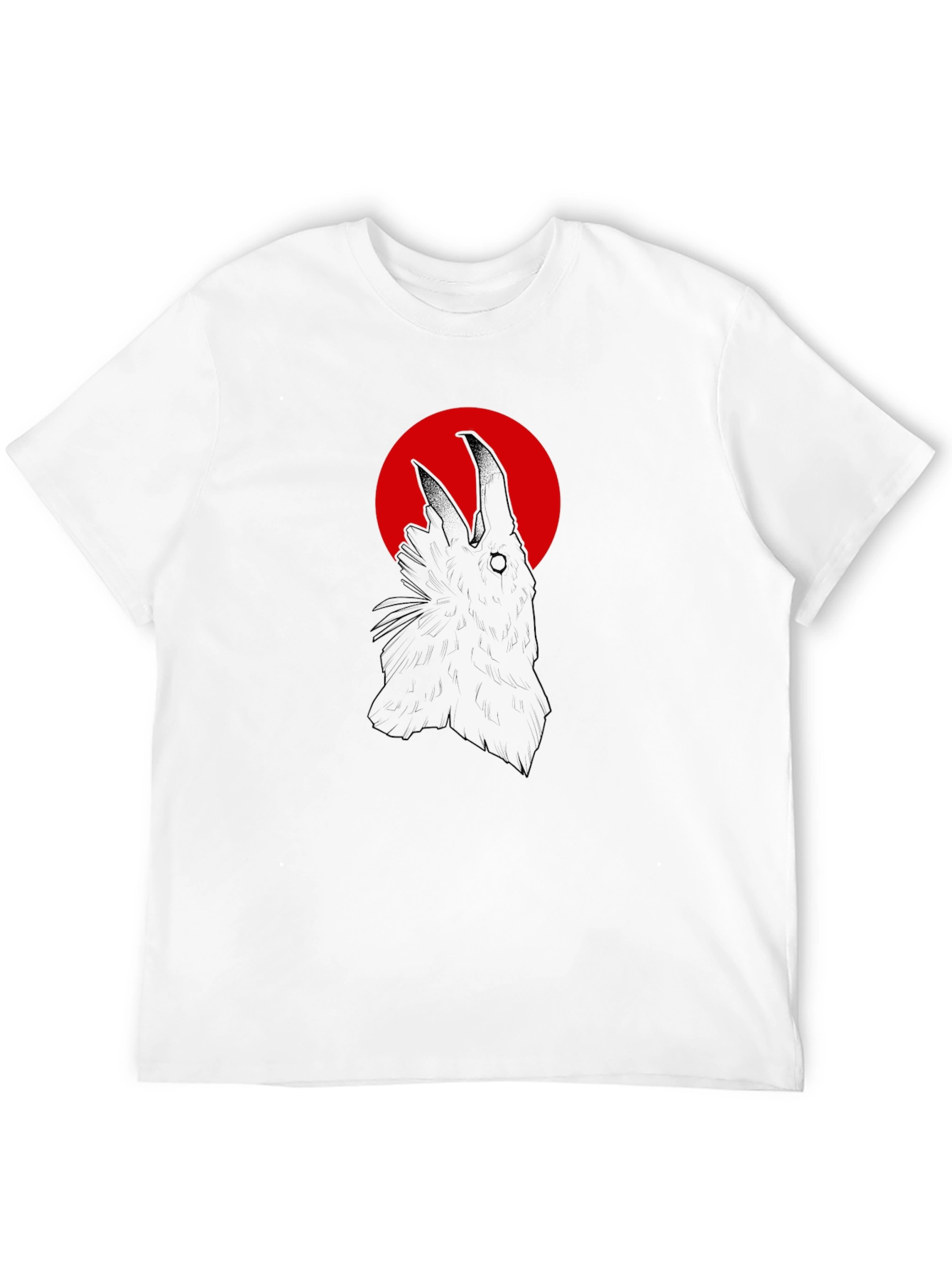 Raven Silhouette Graphic Tee - Mens Black T-Shirt