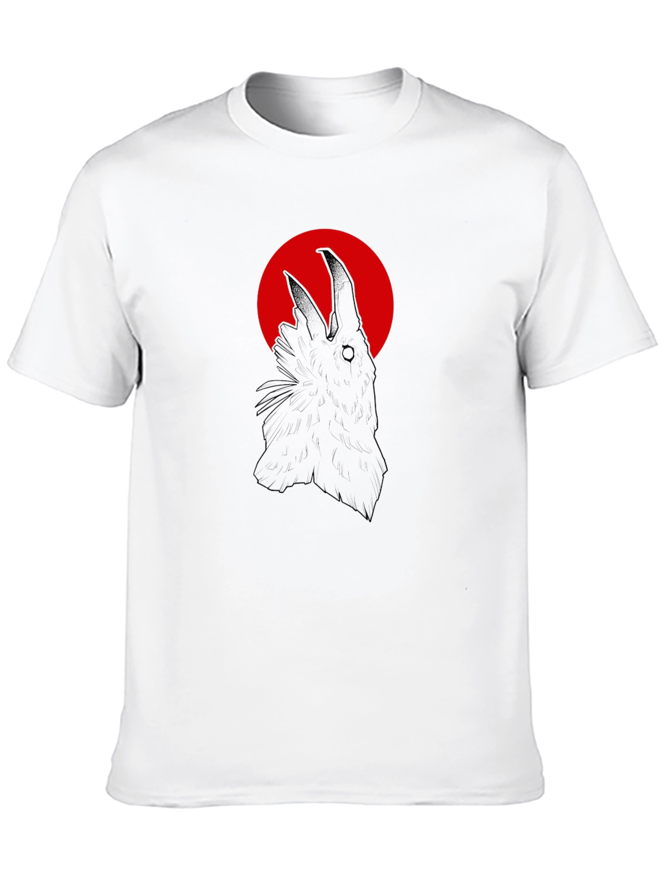 Raven Silhouette Graphic Tee - Mens Black T-Shirt